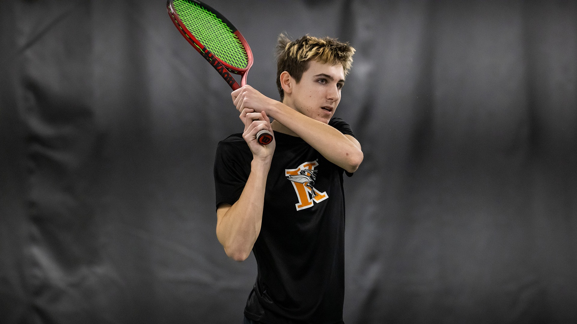 Derek Blackwell playing tennis