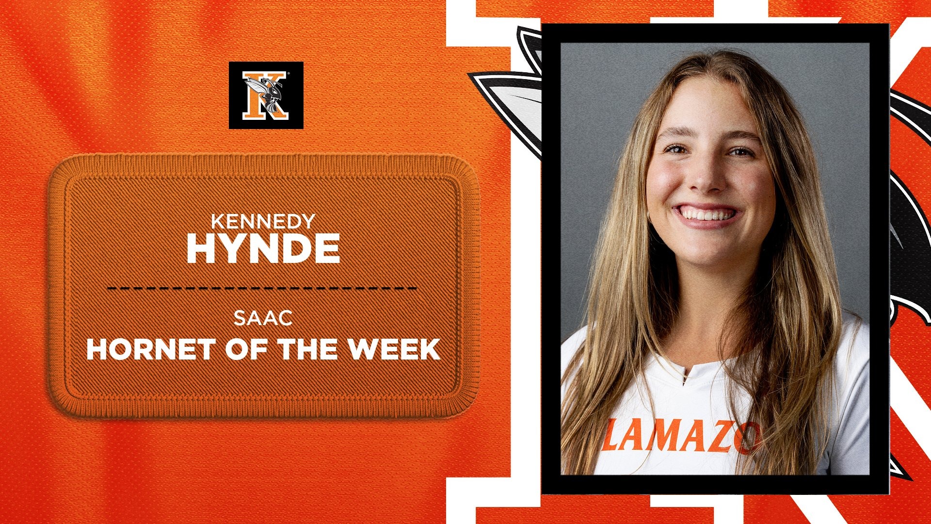 Kennedy Hynde Women's Hornet of the Week Graphic