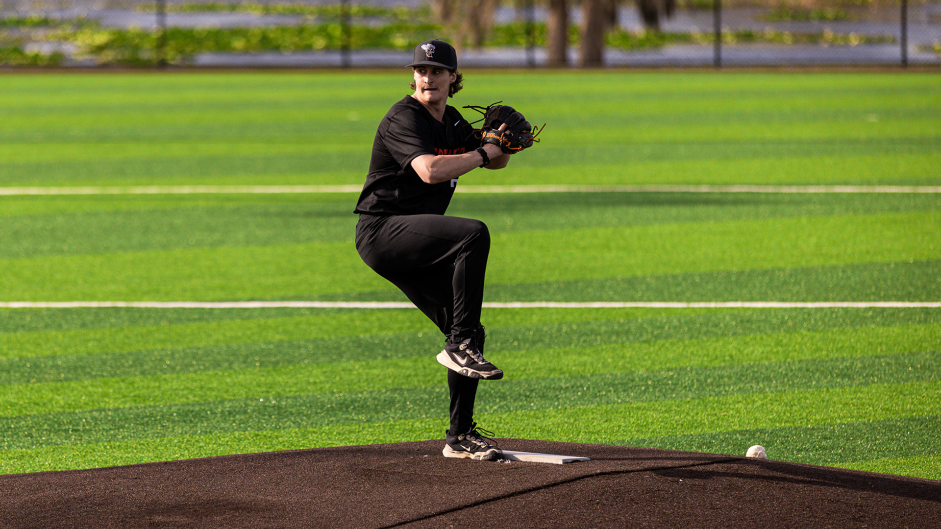 Carson Orvis playing baseball