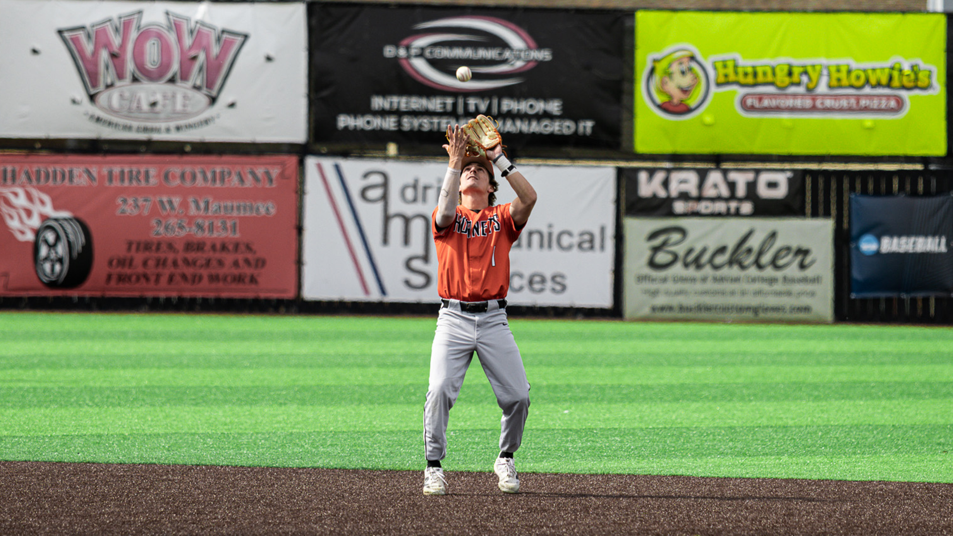 Cade Preissing playing baseball