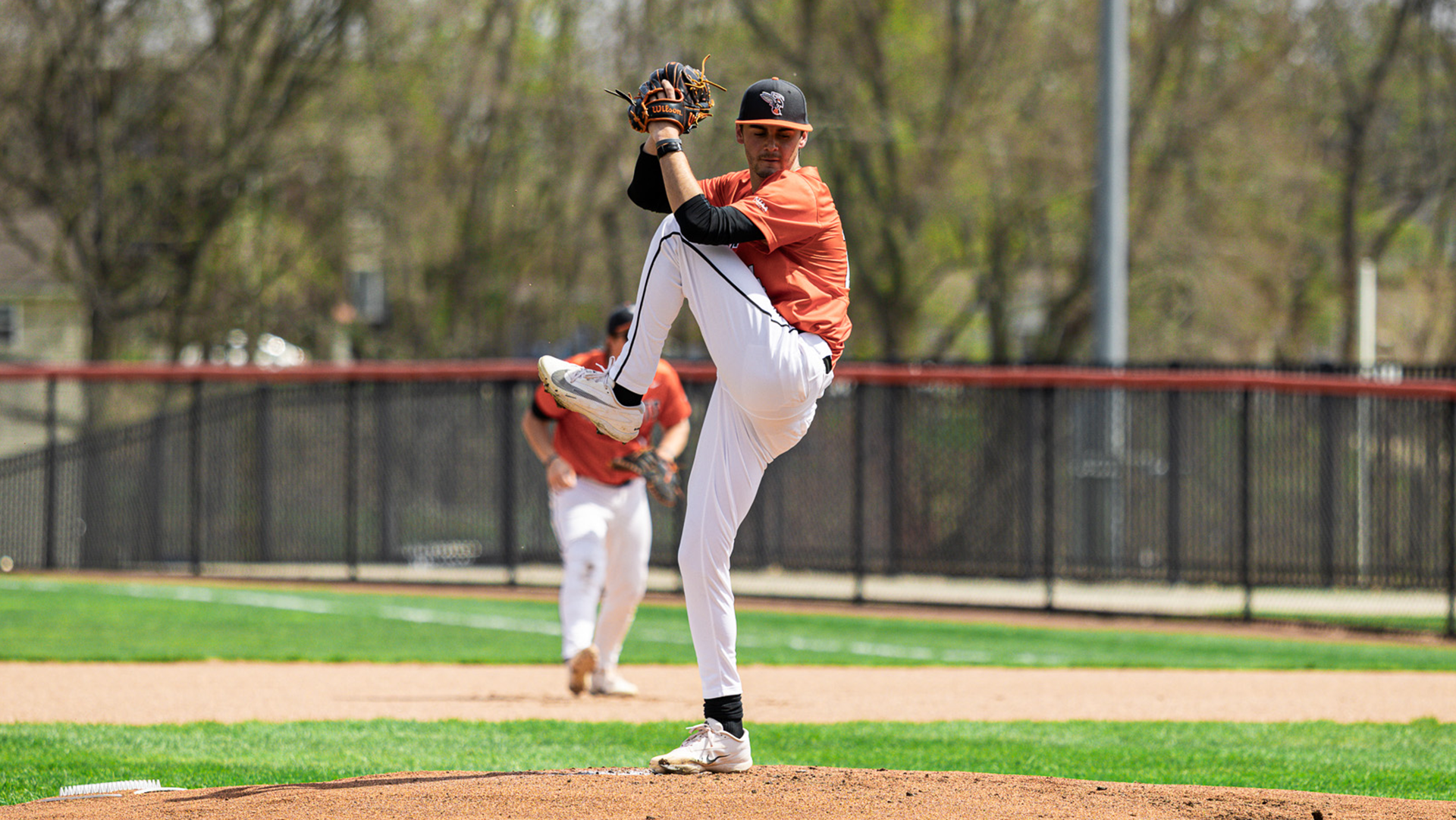 Jacob Davis playing baseball