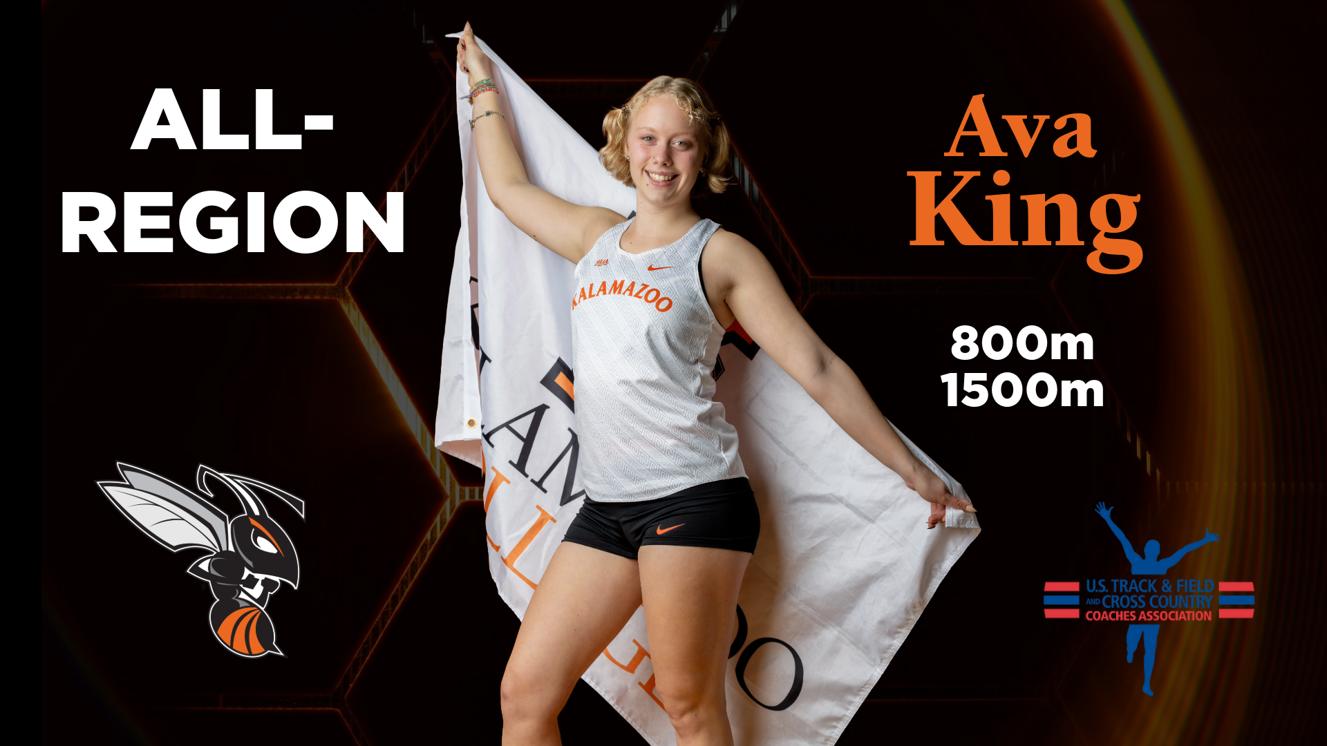Ava King earned All-Region recognition in the 800m and 1500m during the 2026 outdoor season