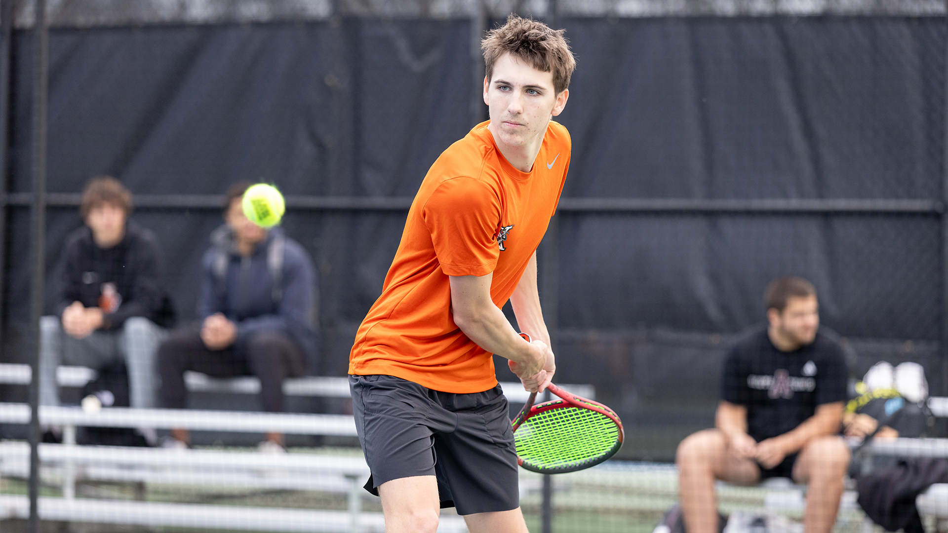 Derek Blackwell playing tennis