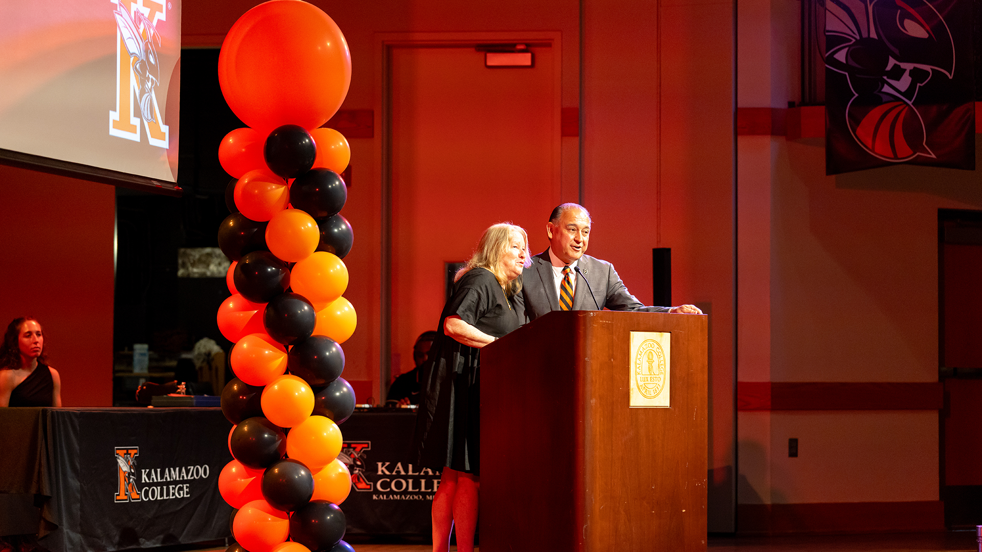 Jorge & Suzie Gonzalez presenting at the 2026 Hornet Awards