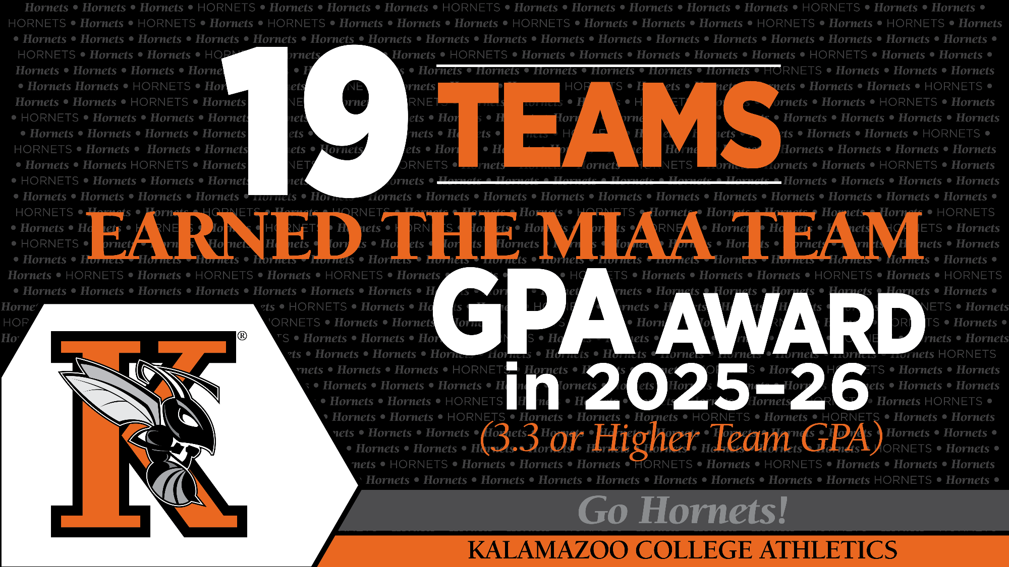 2025-26 MIAA Team GPA Award Graphic (19 Teams)