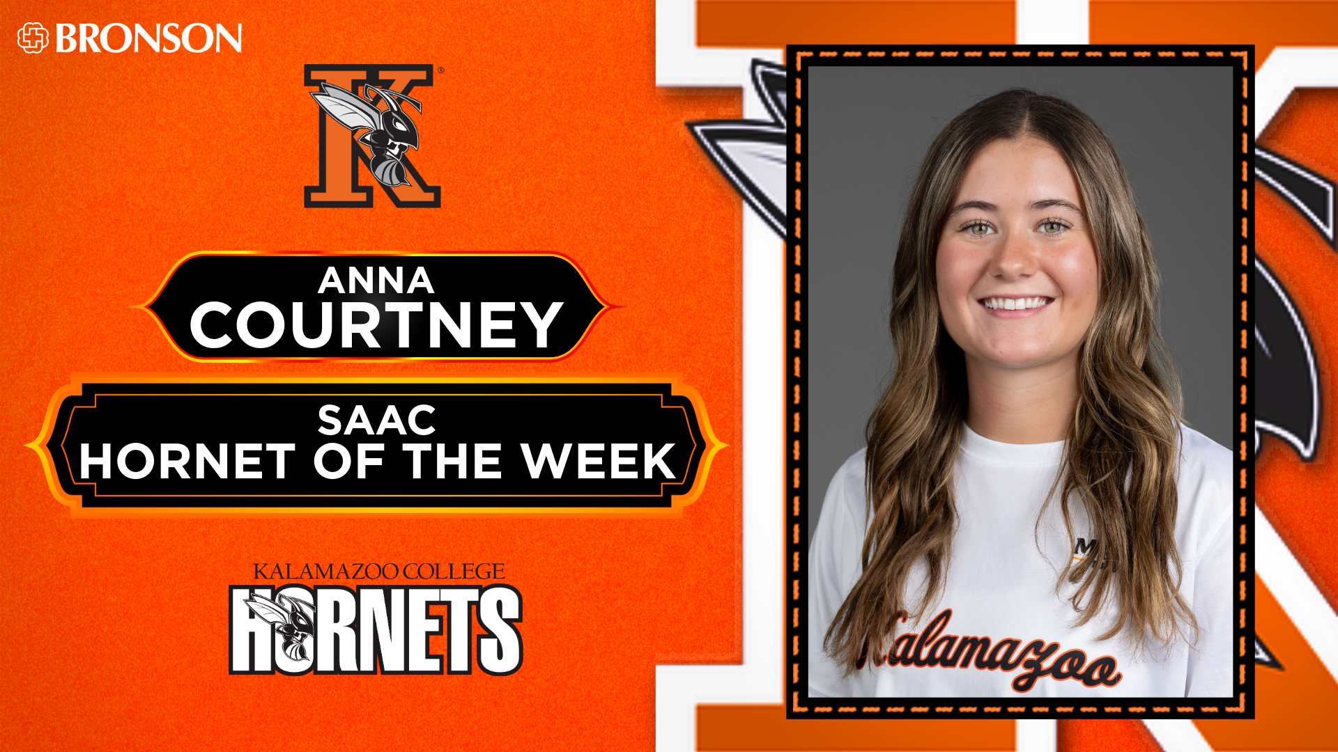 Anna Courtney Hornet of the Week Graphic