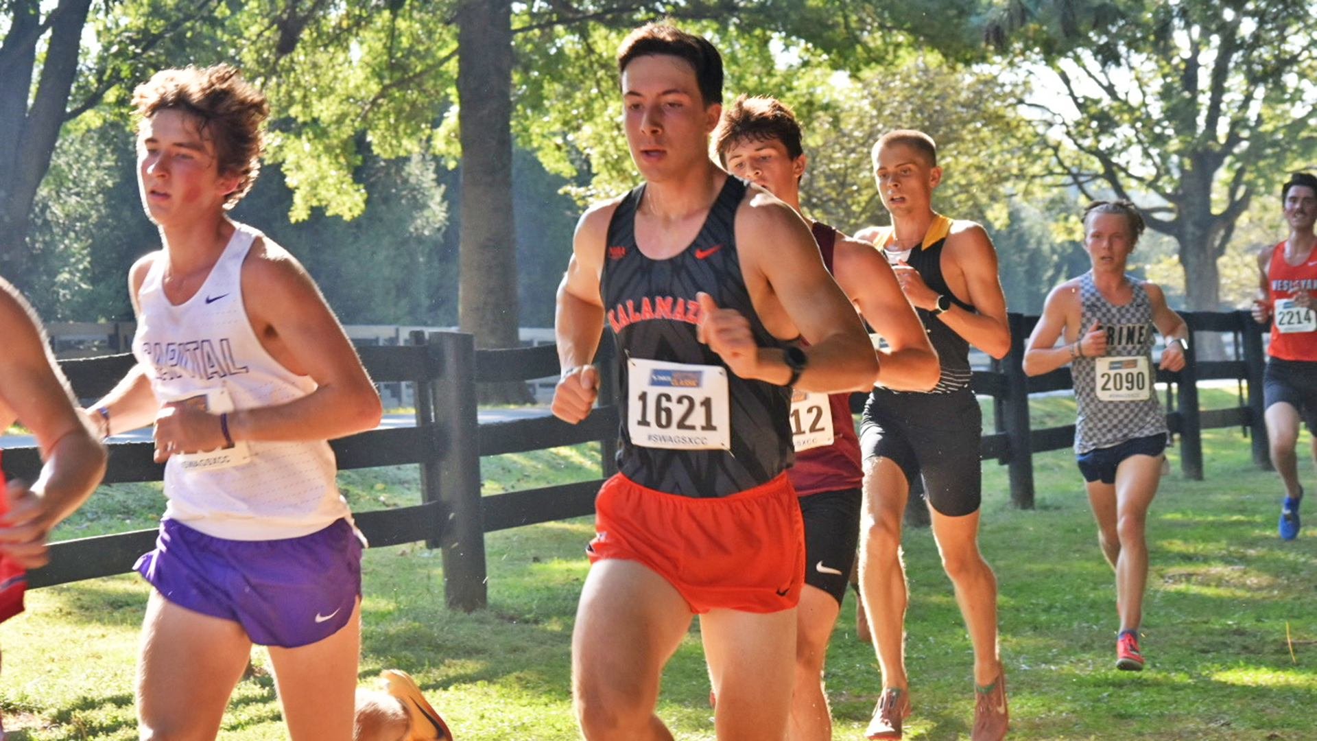 Drew Abbott running cross country