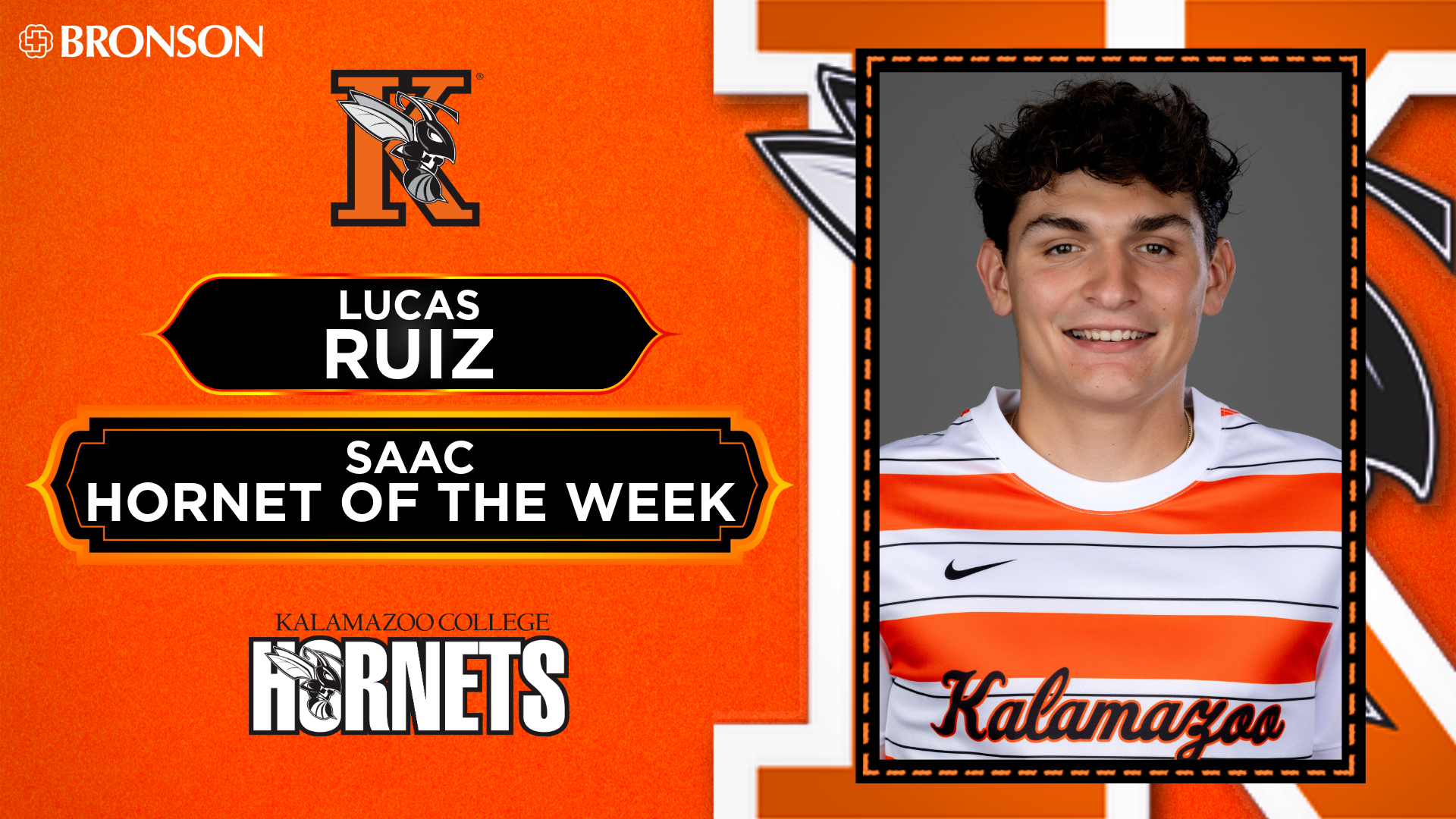 Lucas Ruiz Hornet of the Week Graphic