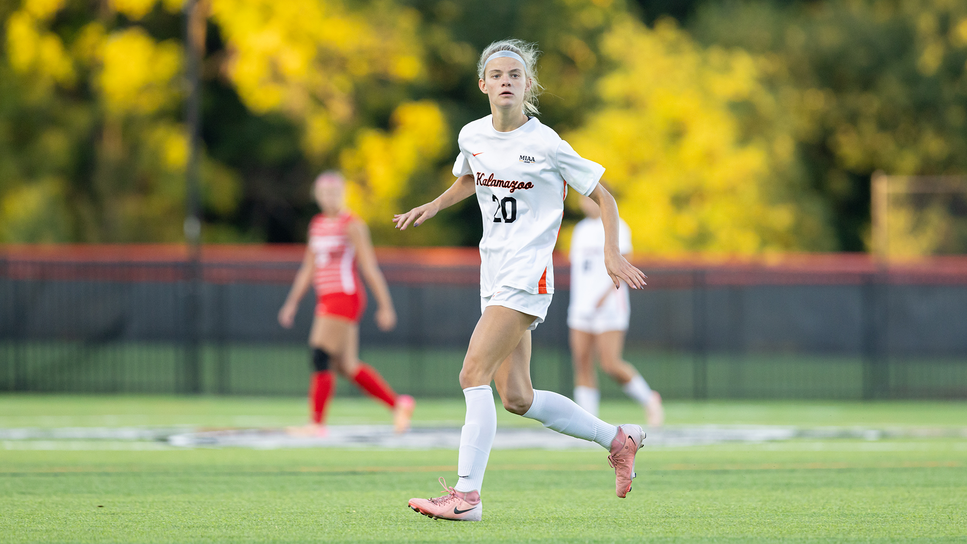 Ruby Hogan playing soccer