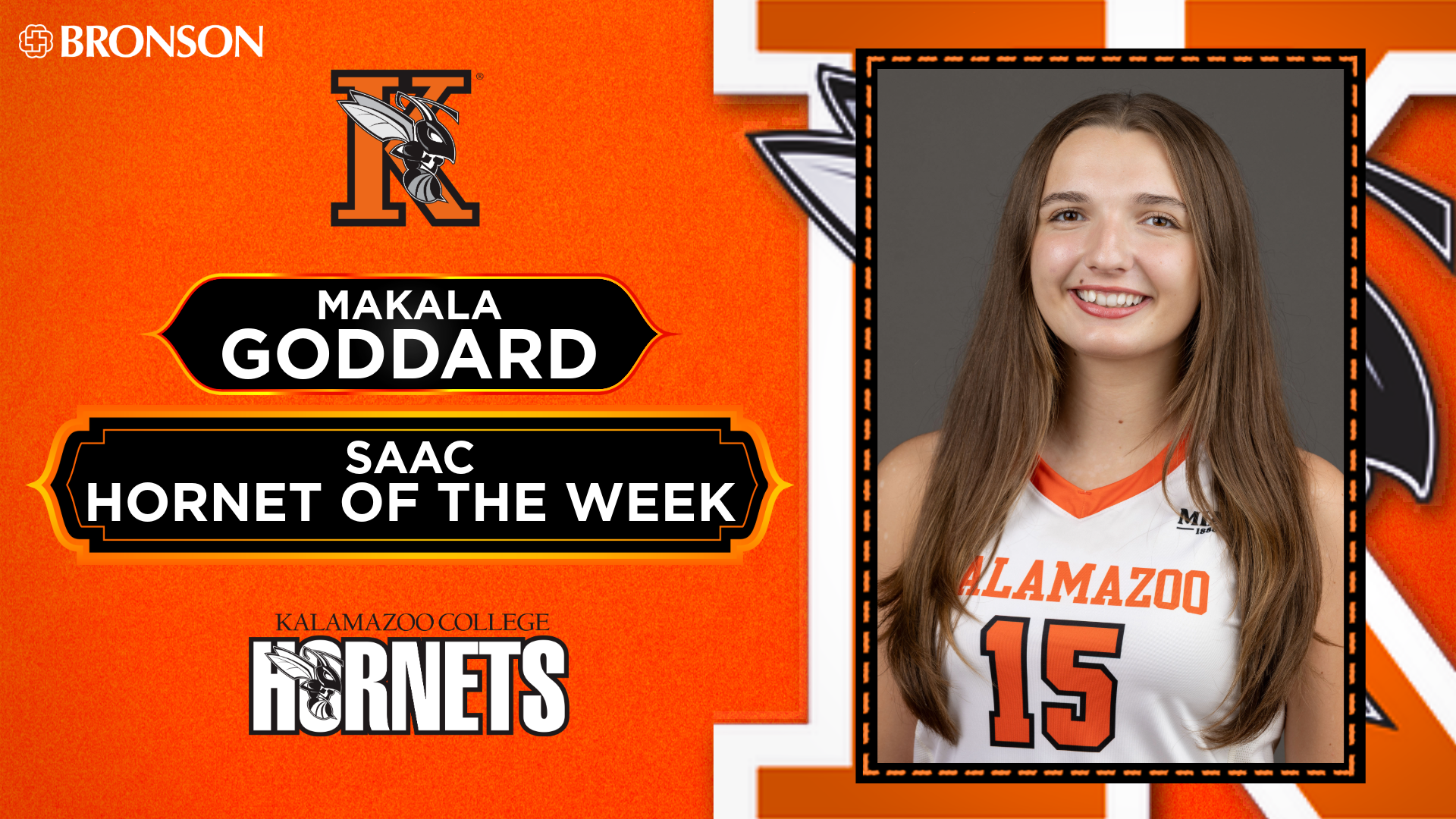 Makala Goddard Hornet of the Week Graphic