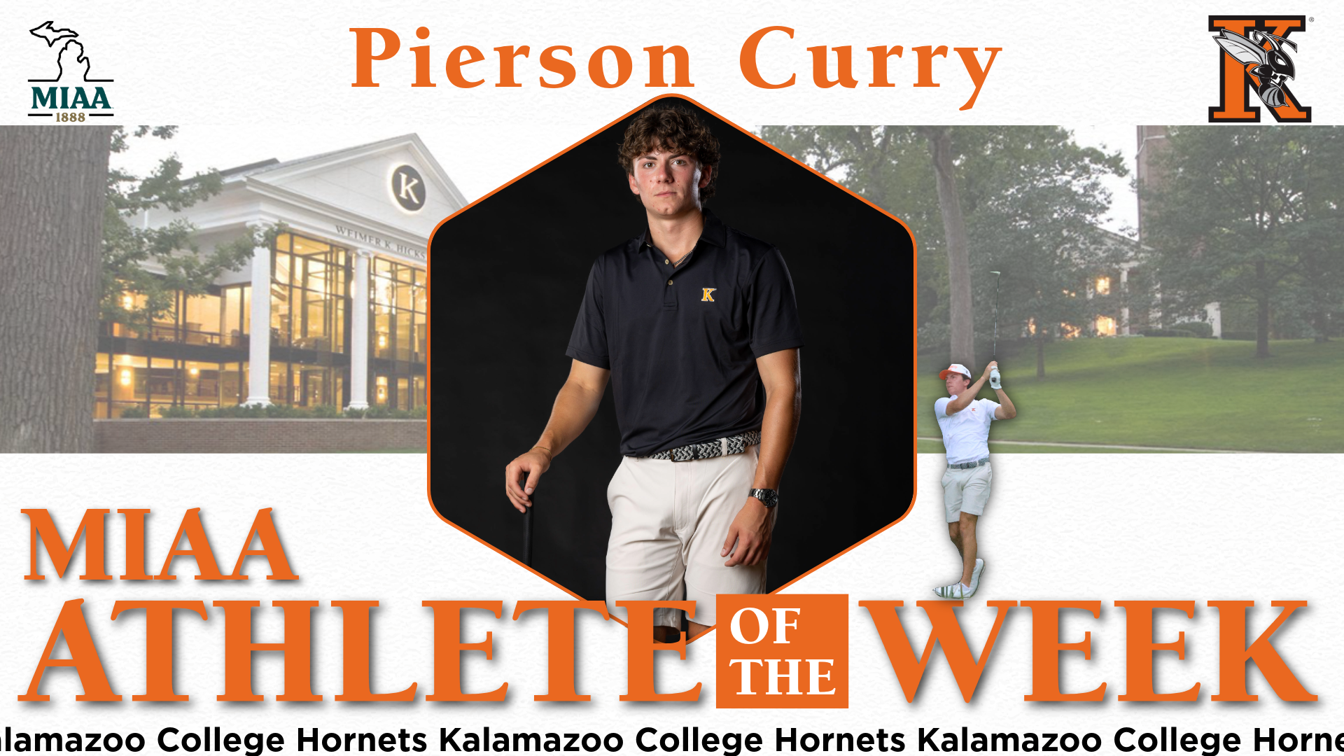 Pierson Curry MIAA Golfer of the Week Graphic