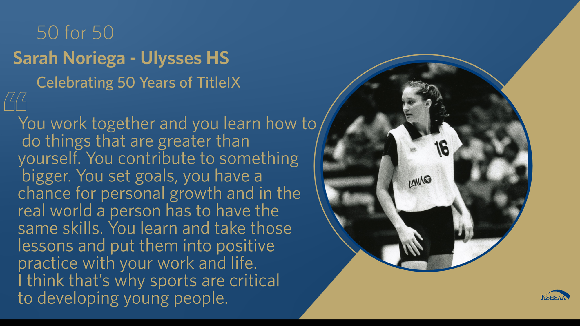 50 for 50 Sarah Noriega Ulysses HS Kansas State High School