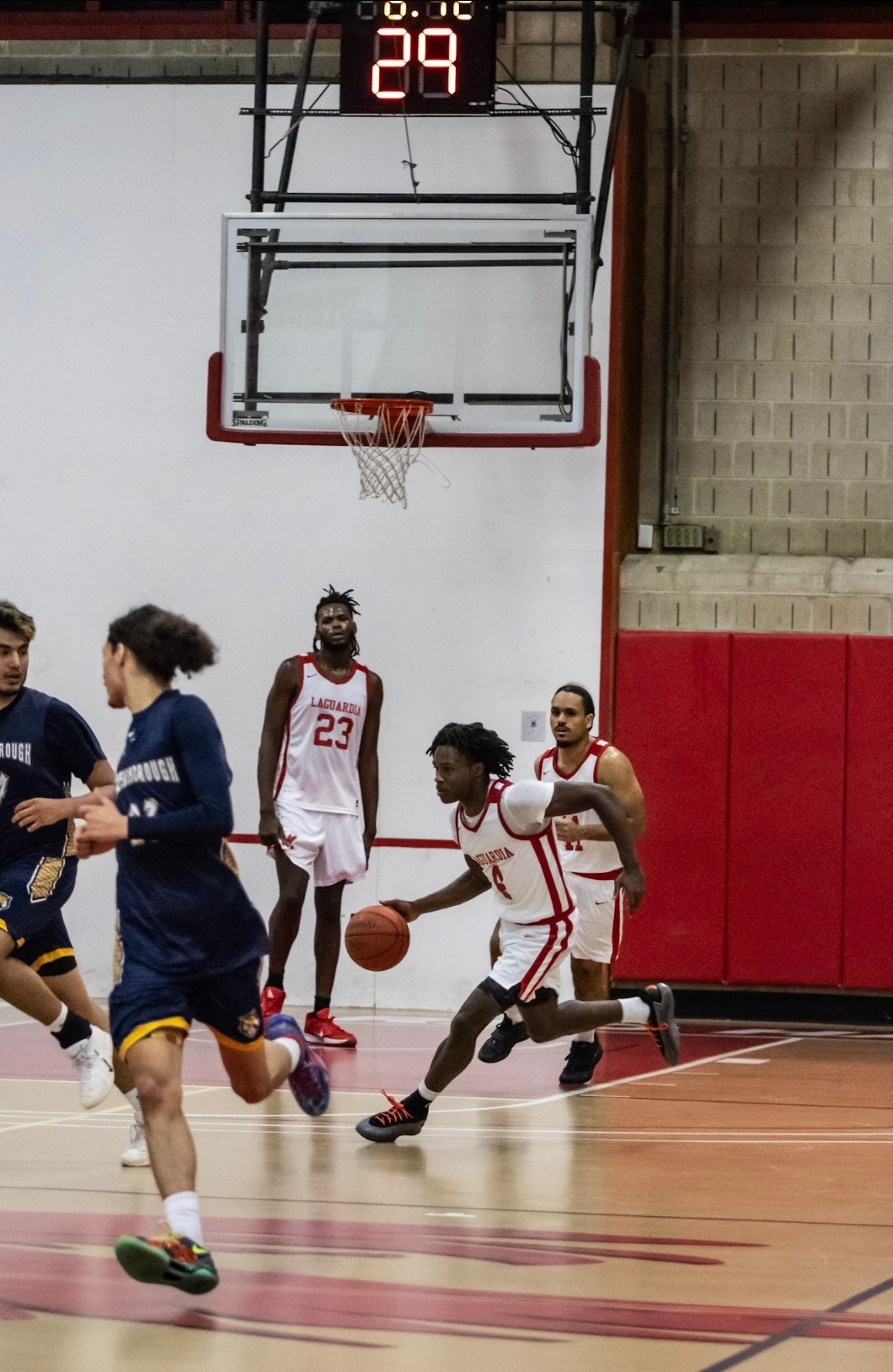 Chase McCray brings the ball up