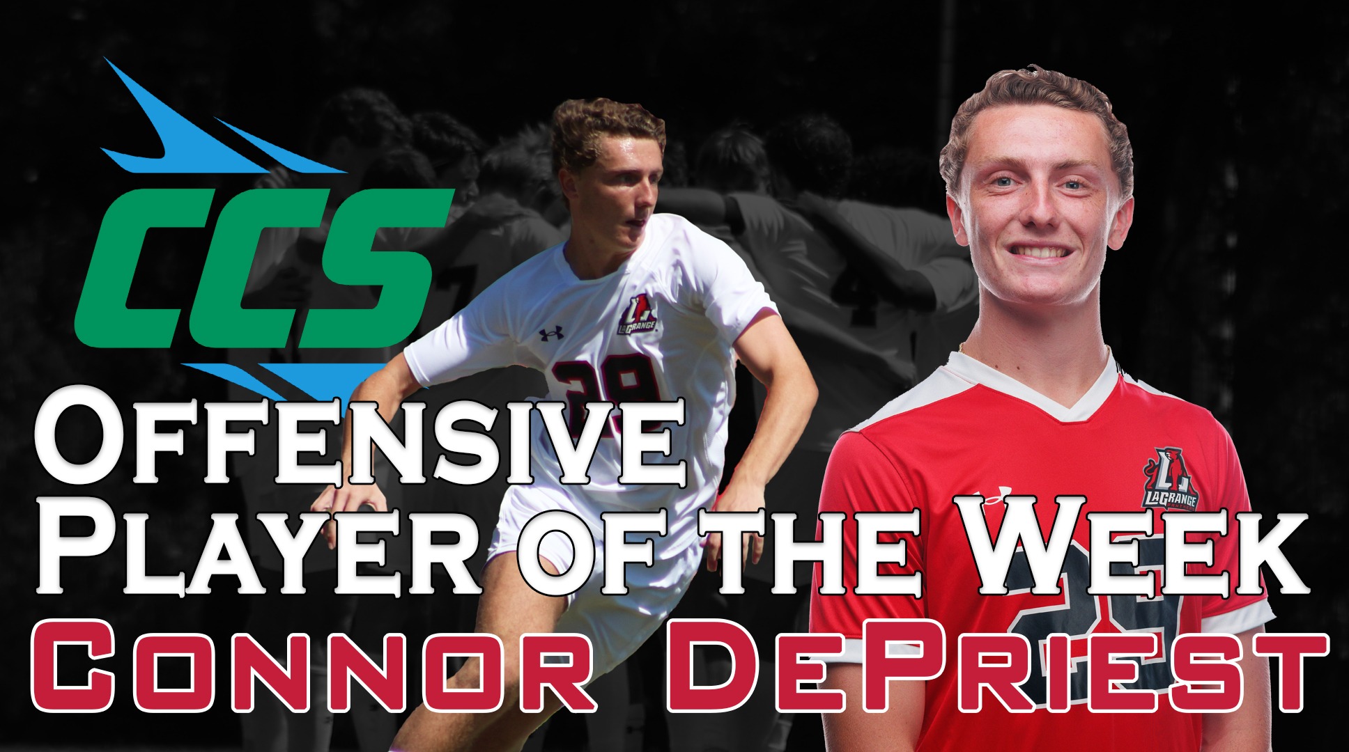 DePriest’s Four Goals Earn CCS OPOTW for Men’s Soccer