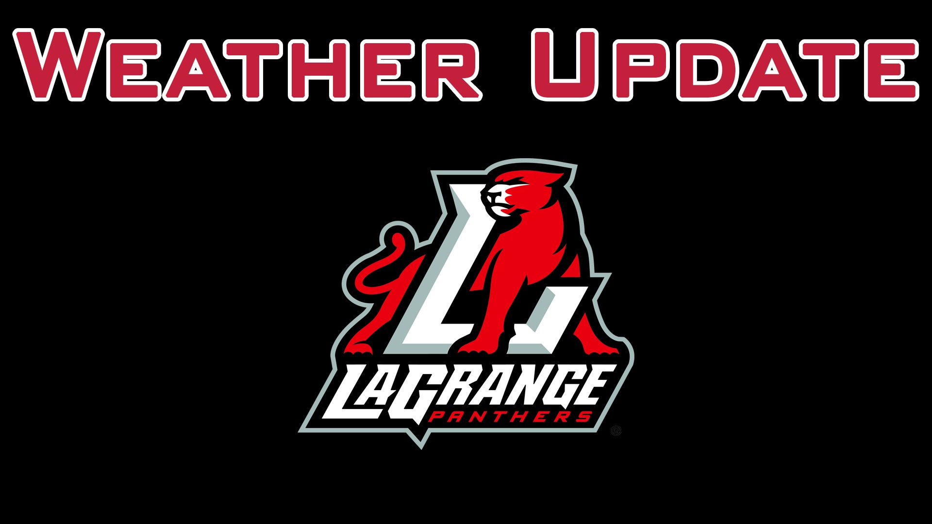 Athletics Weather Update