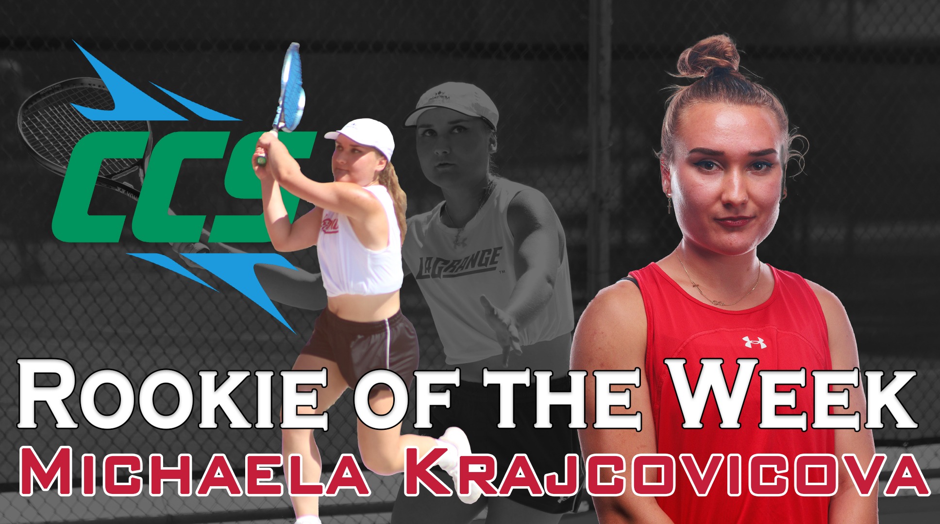 Krajcovicova Earns CCS Women’s Tennis Rookie of the Week