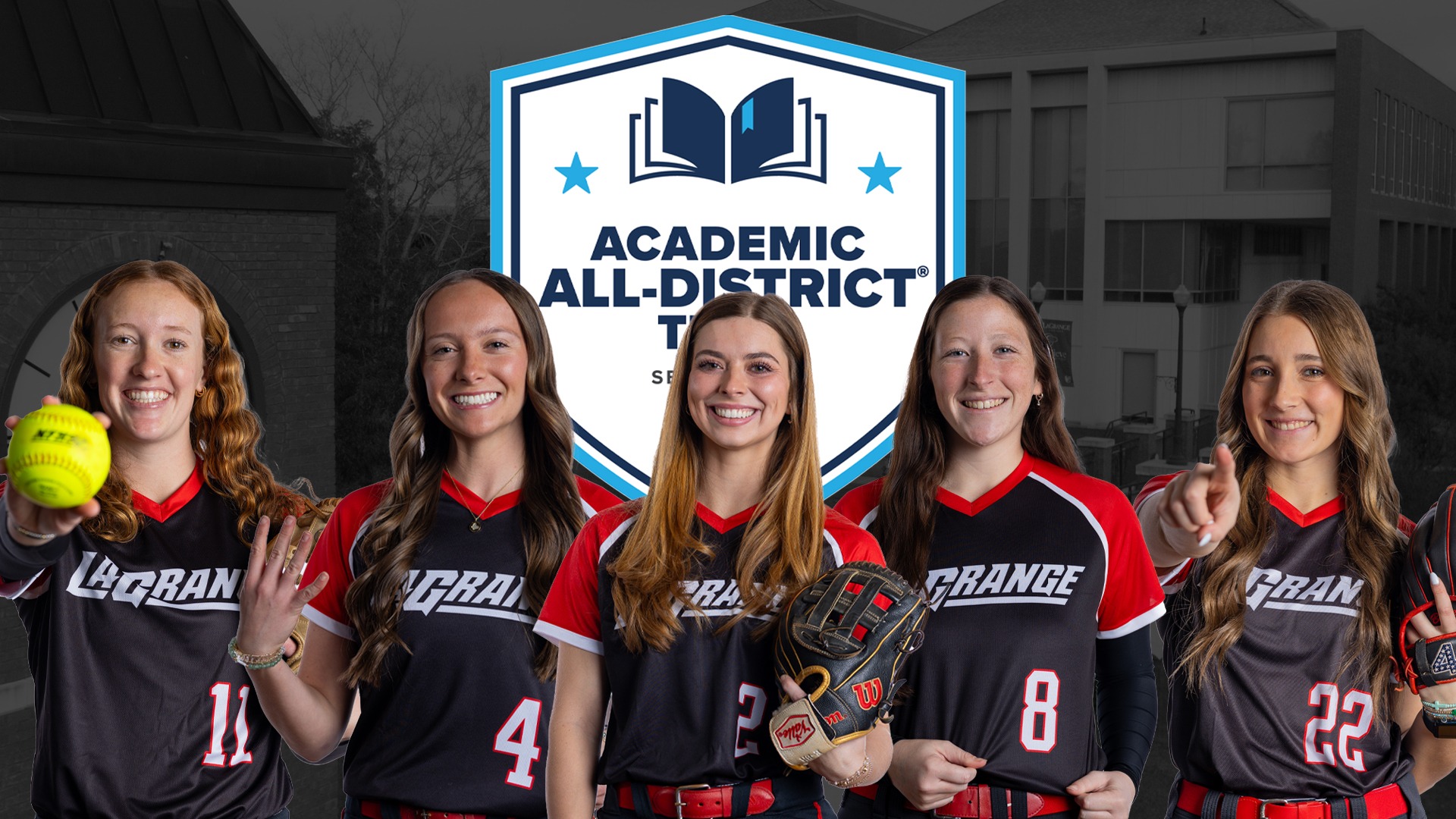Five from Softball Earn CSC Academic All-District Honors