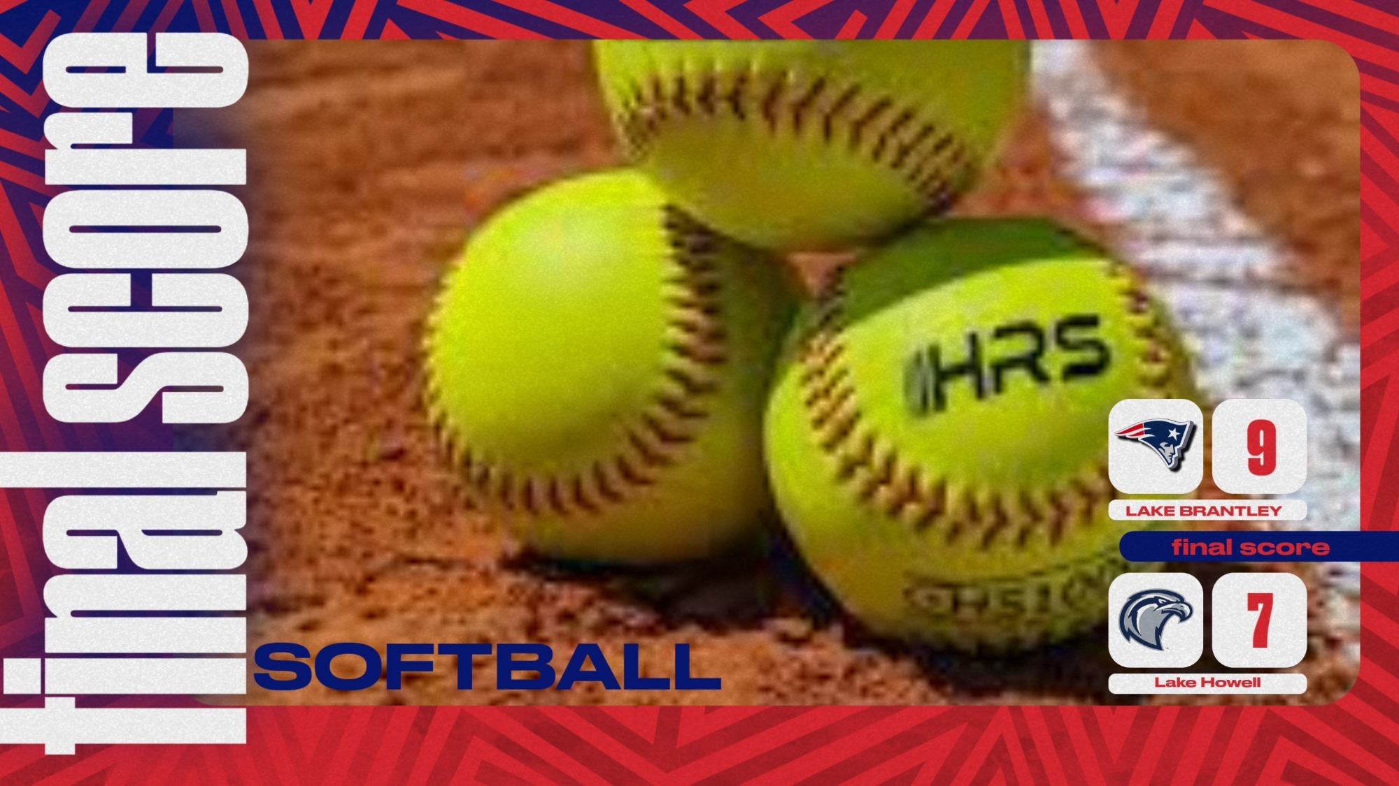 final score lake hw softball