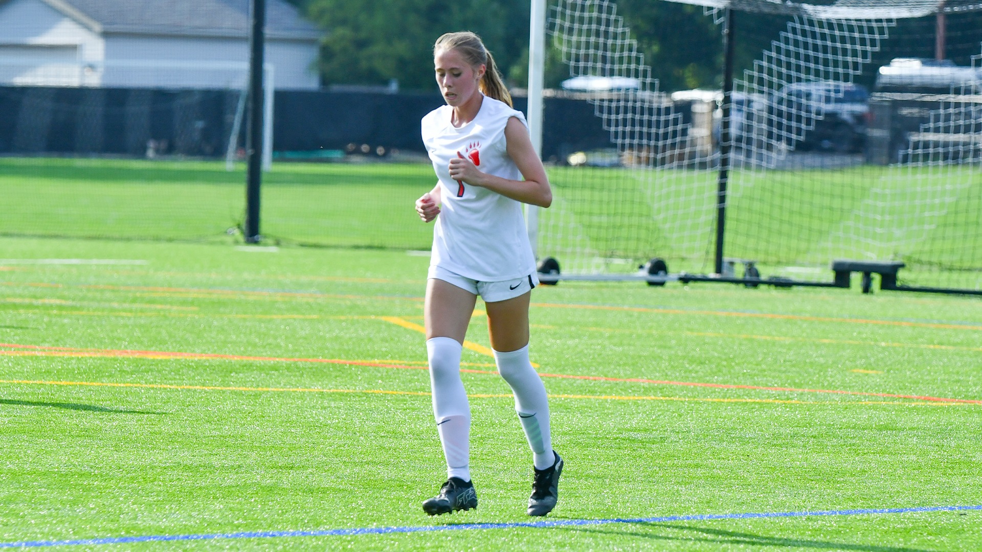 Ella Lubarsky runs during a match