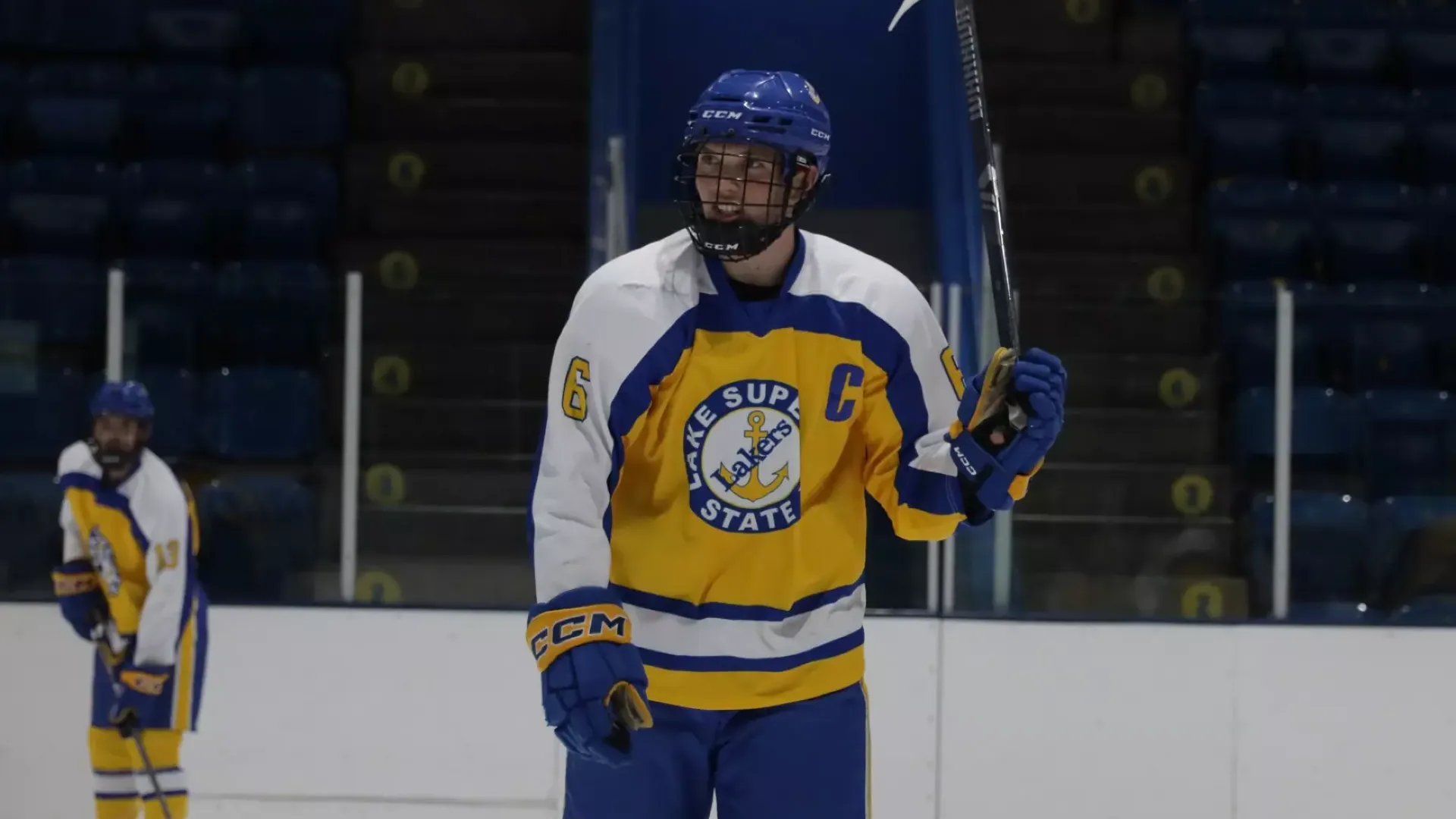 Avery Timm warms up against the Wildcats