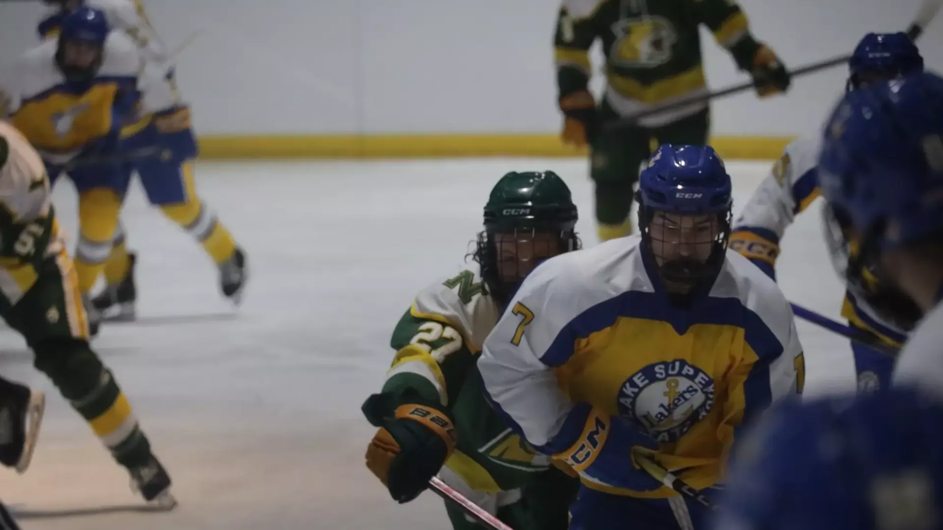 Luke Vega up the wall near the Lakers bench