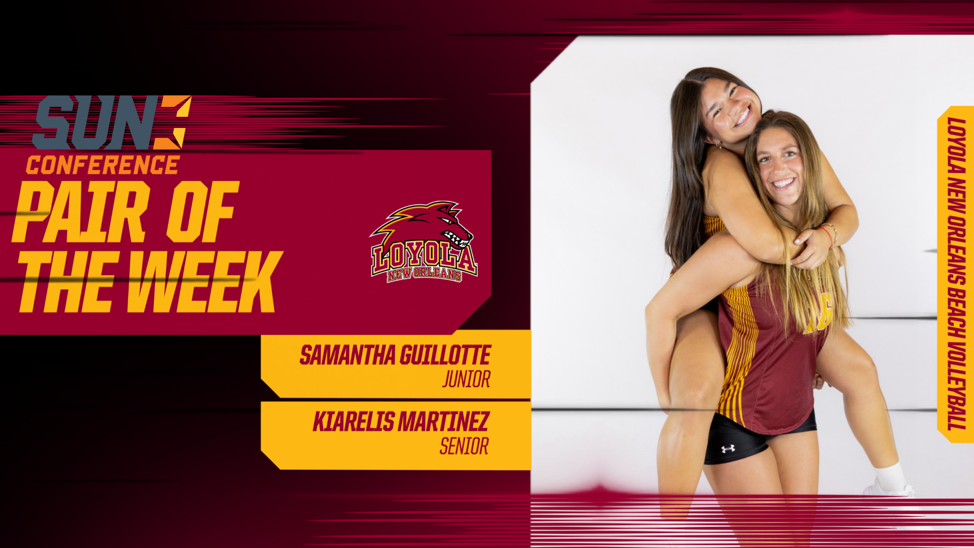 Loyola beach wins pair of the week 