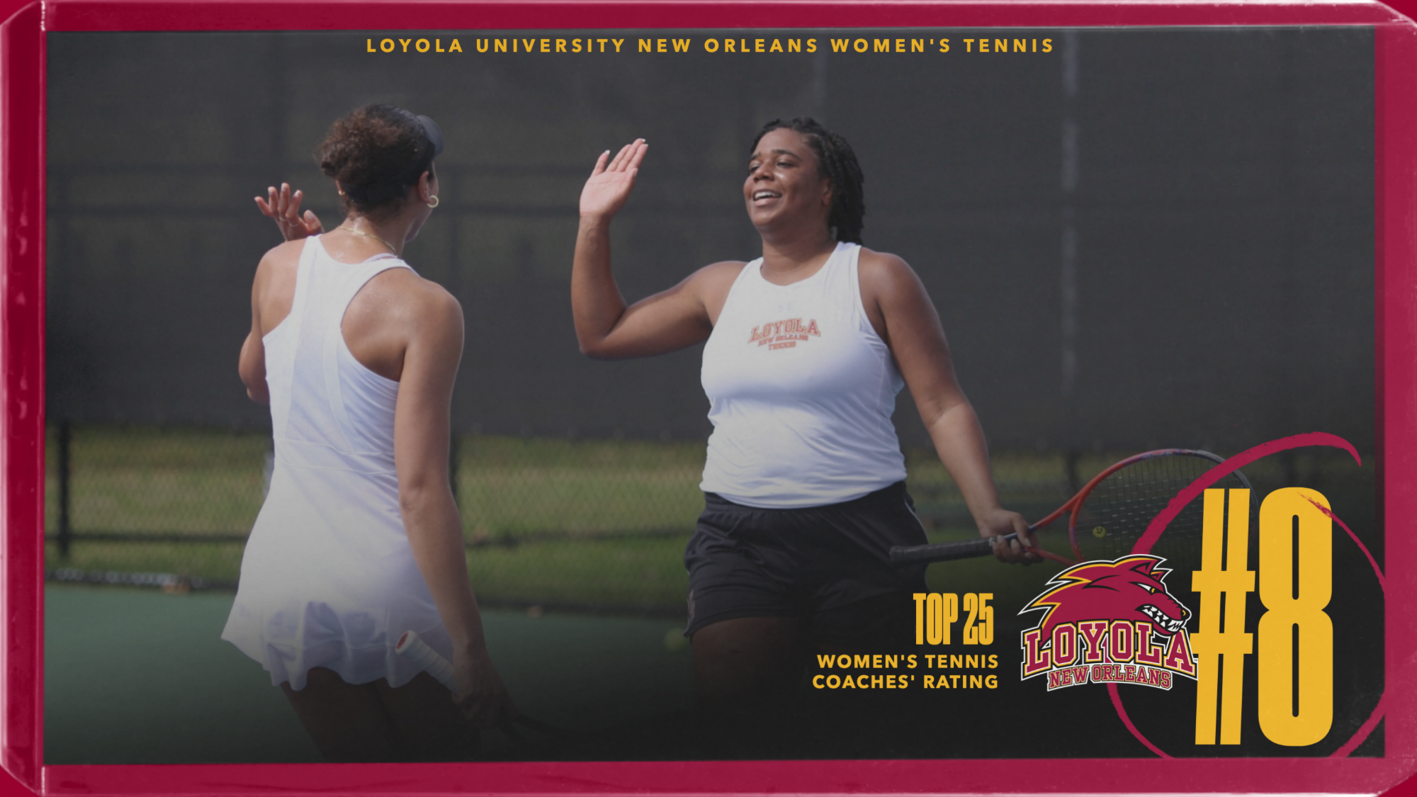 Loyola women's tennis ranking 2-25-2026