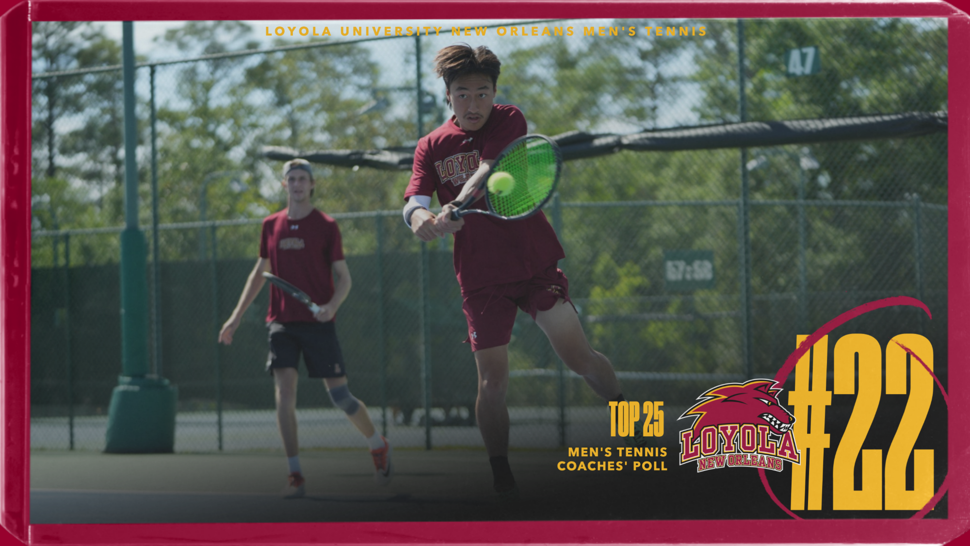 4-22-2026 men's tennis ranked 22