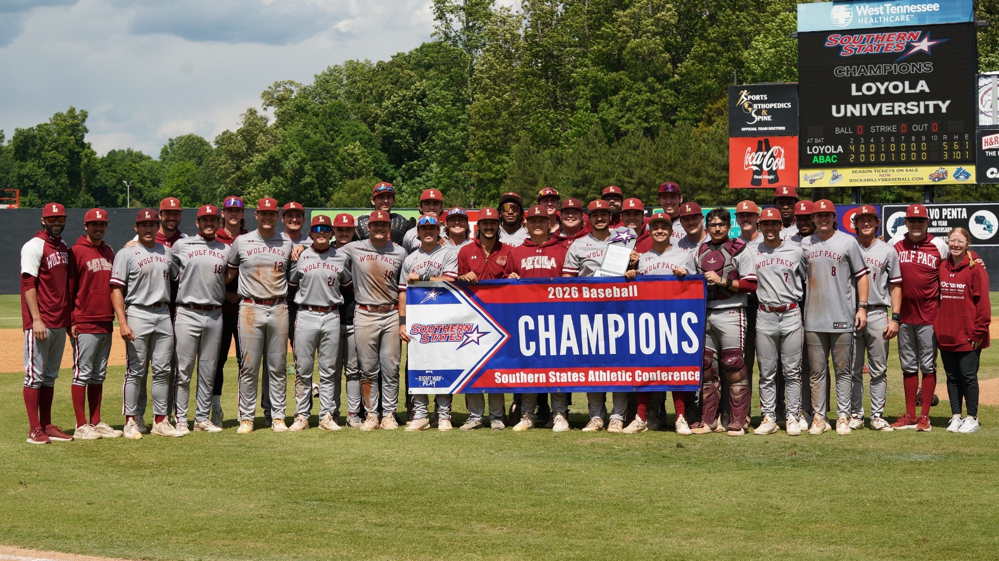 Loyola baseball wins 2026 SSAC Baseball Championship