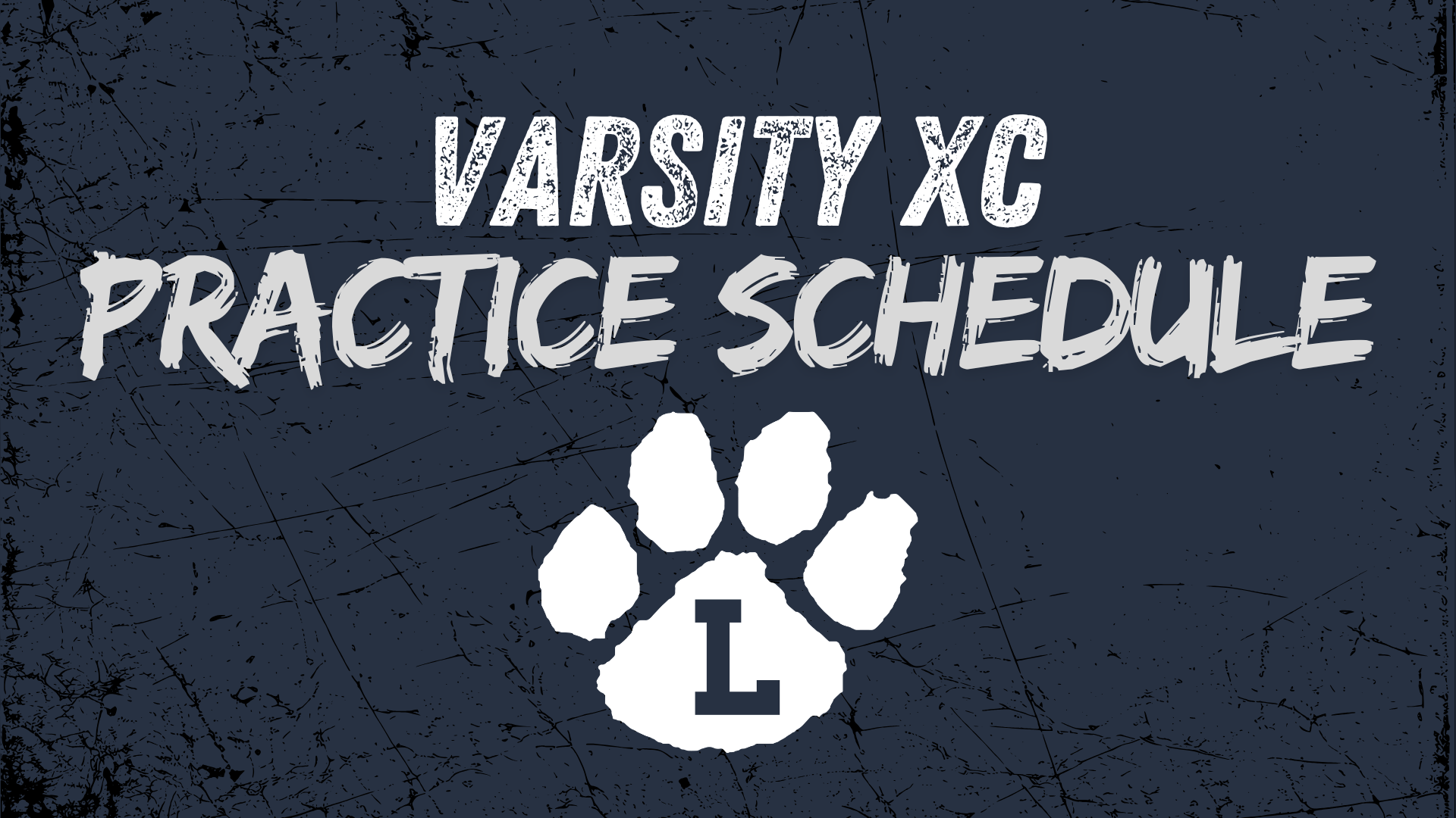 Varsity XC Practice Schedule