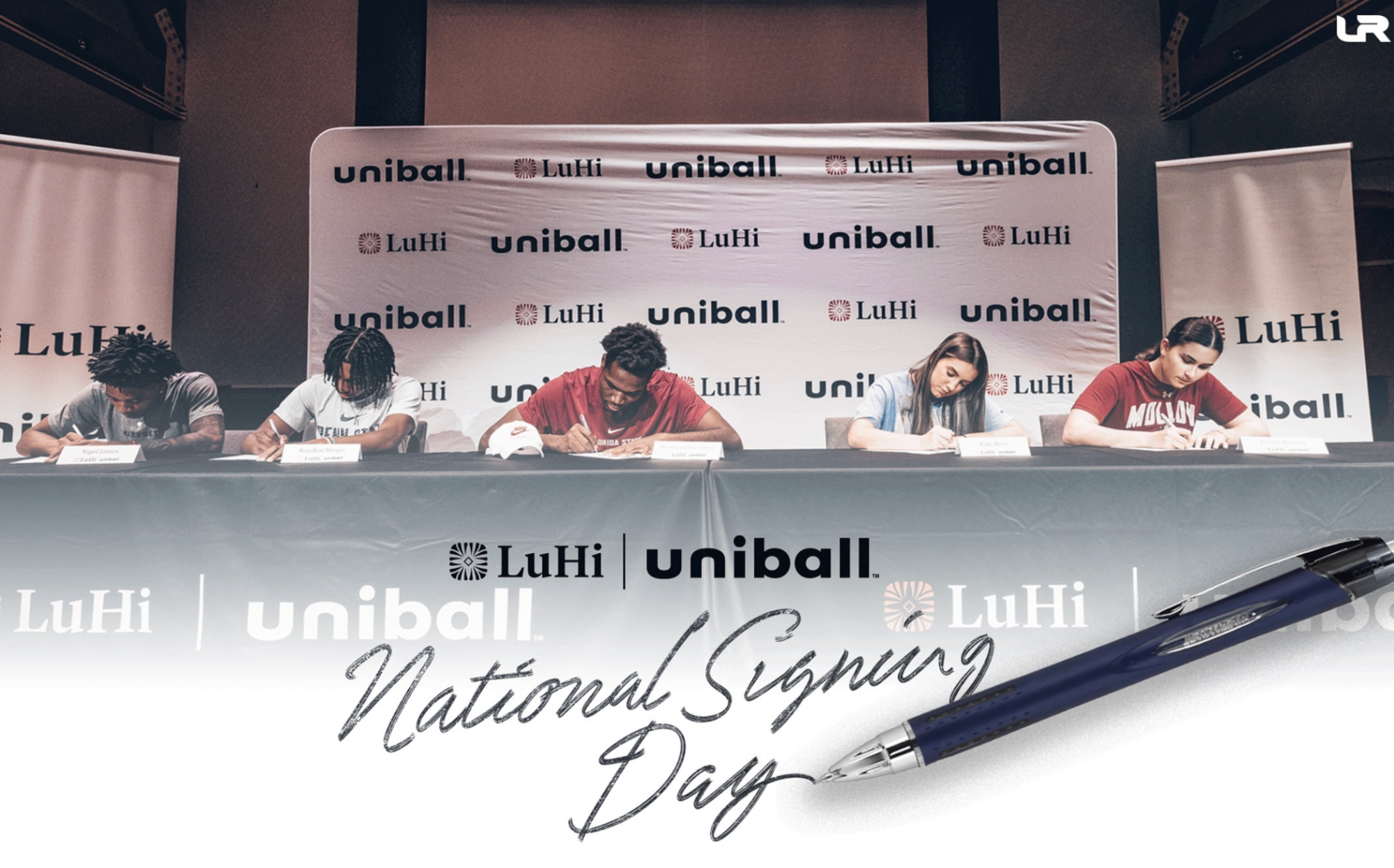 LuHi Students during Signing Day