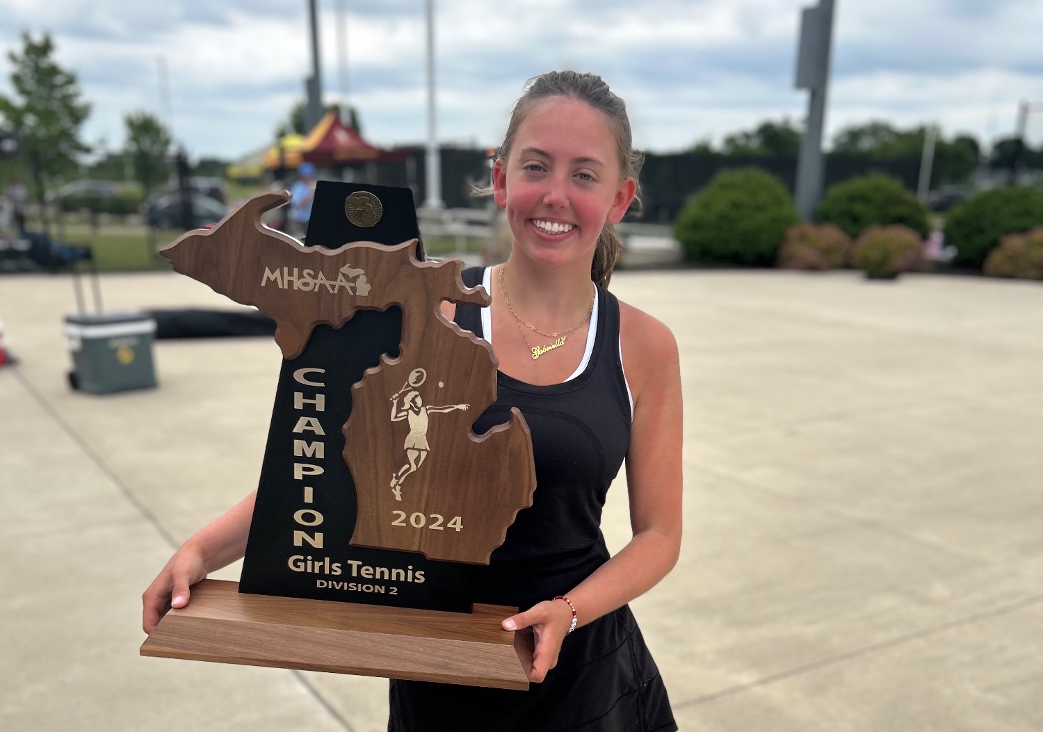 2024 MHSAA Tennis Singles State Champion Gabby Owens