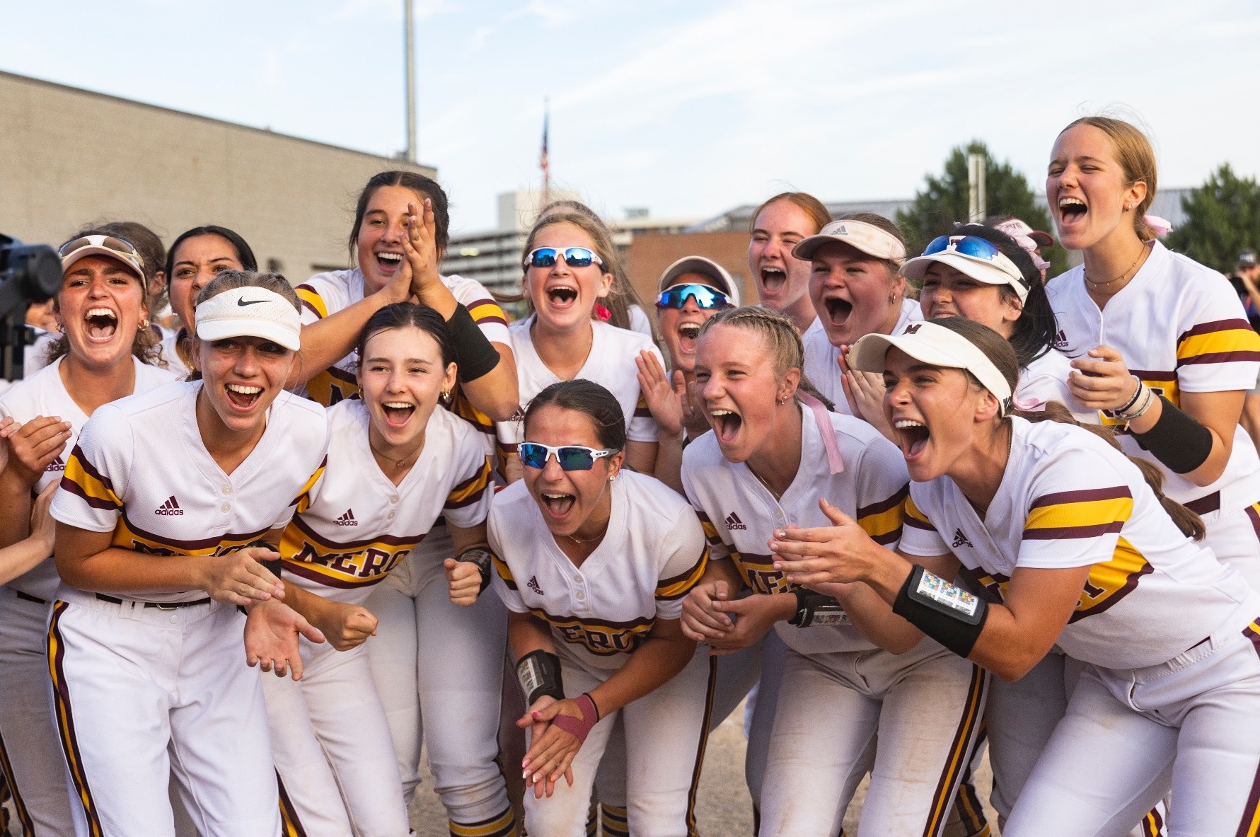 2024 Mercy Softball Celebrate their MHSAA Quarterfinal Win