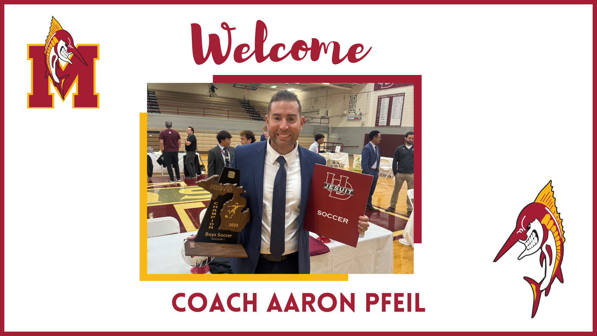 Welcome Coach Aaron Pfeil