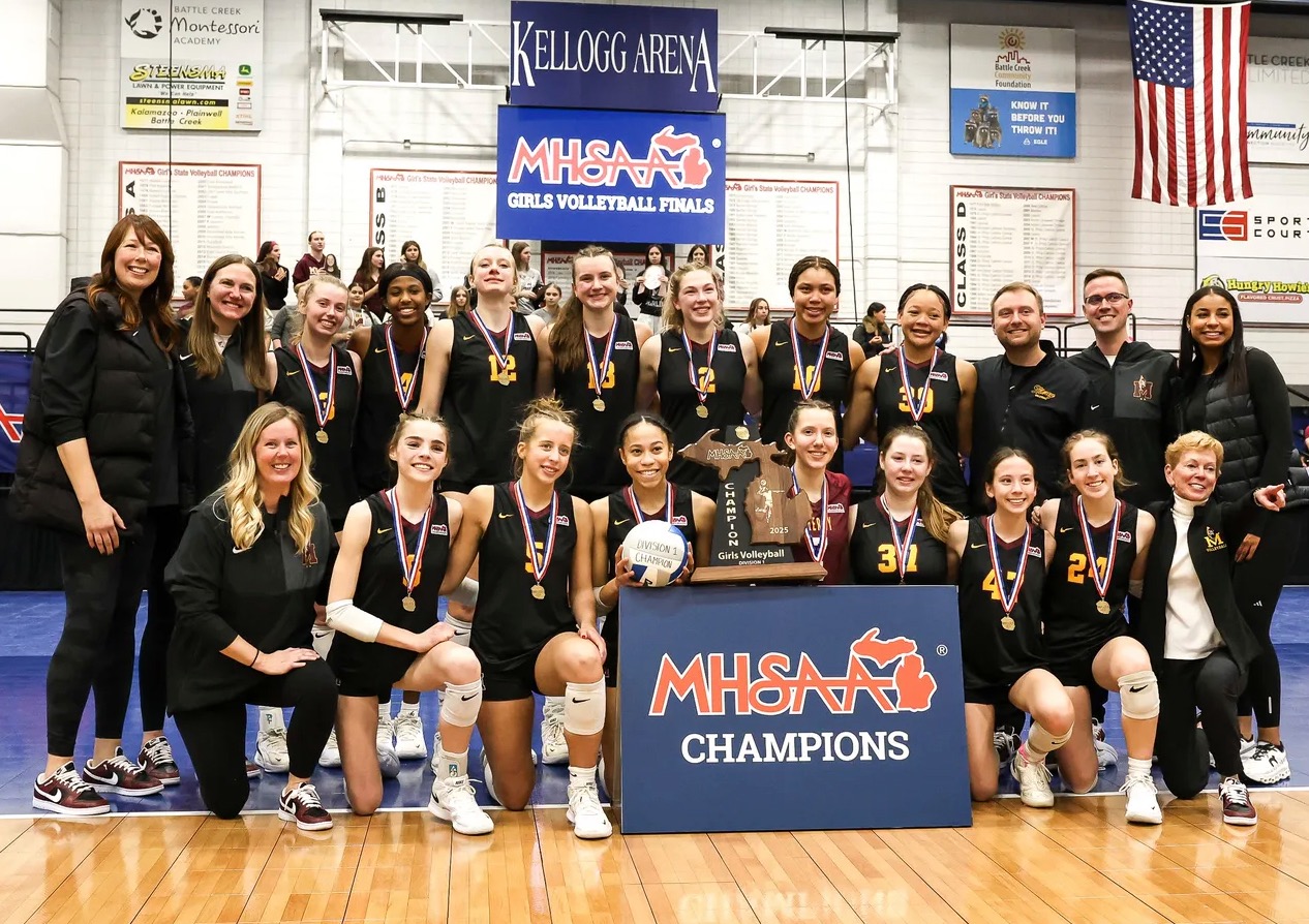 2025 Mercy Volleyball State Champions