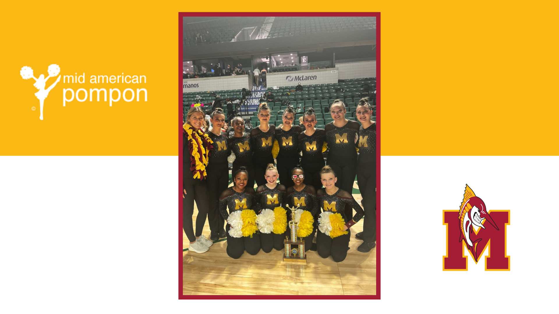 Mercy Varsity Pompon Going to States! - Mercy High School