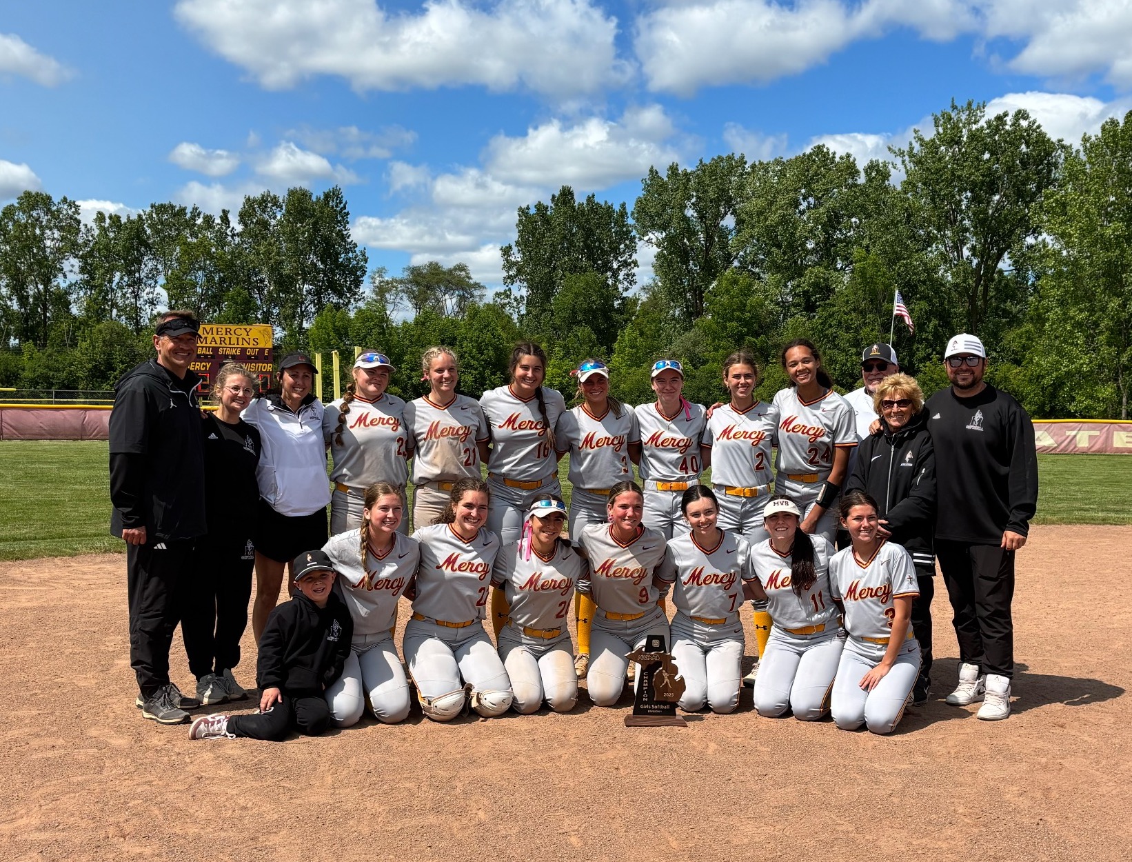 2025 Mercy Softball District Champs
