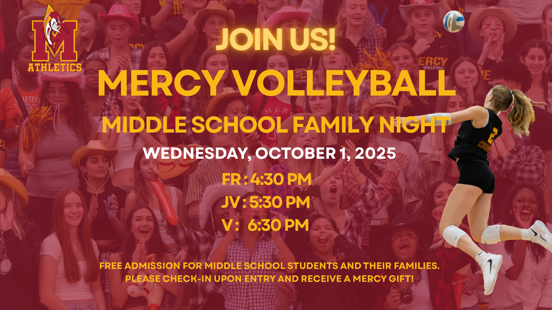 Mercy Volleyball Family Night