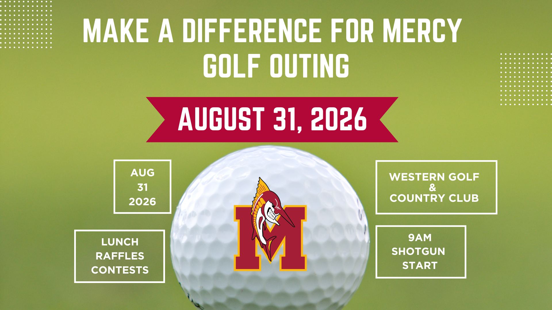2026 Make A Difference for Mercy Golf Outing