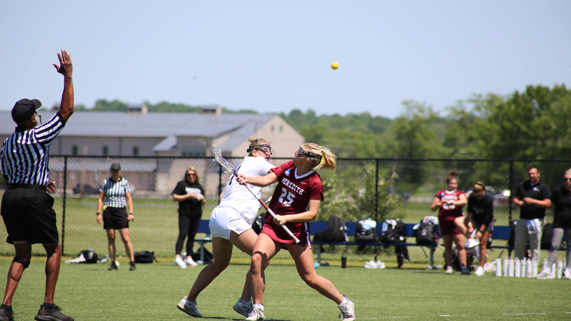 Madison Dean Taking a Draw against Trinity in Round One of the 2025 NCAA Tournament