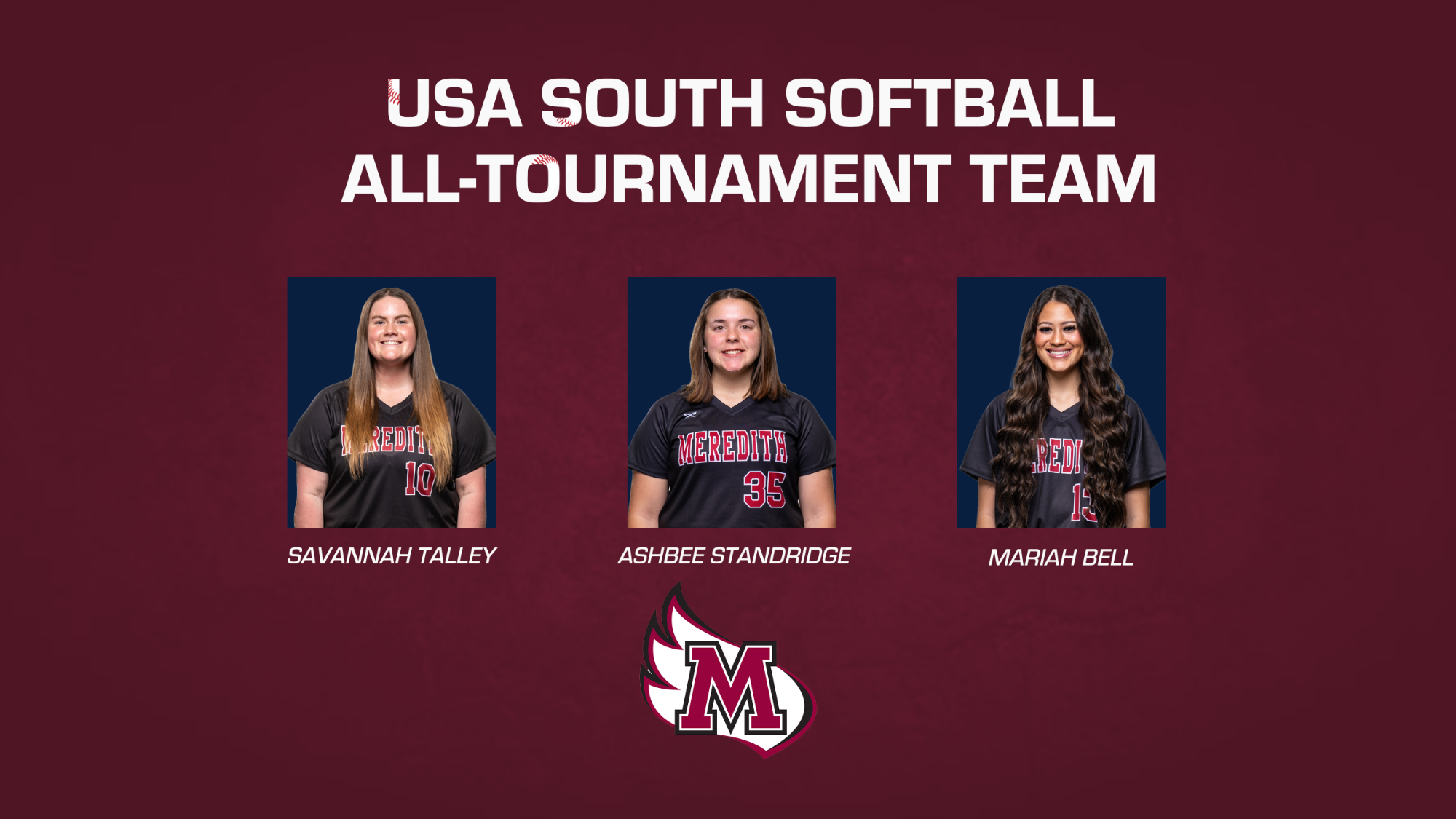 Softball All-Tournament Team Graphic 2025