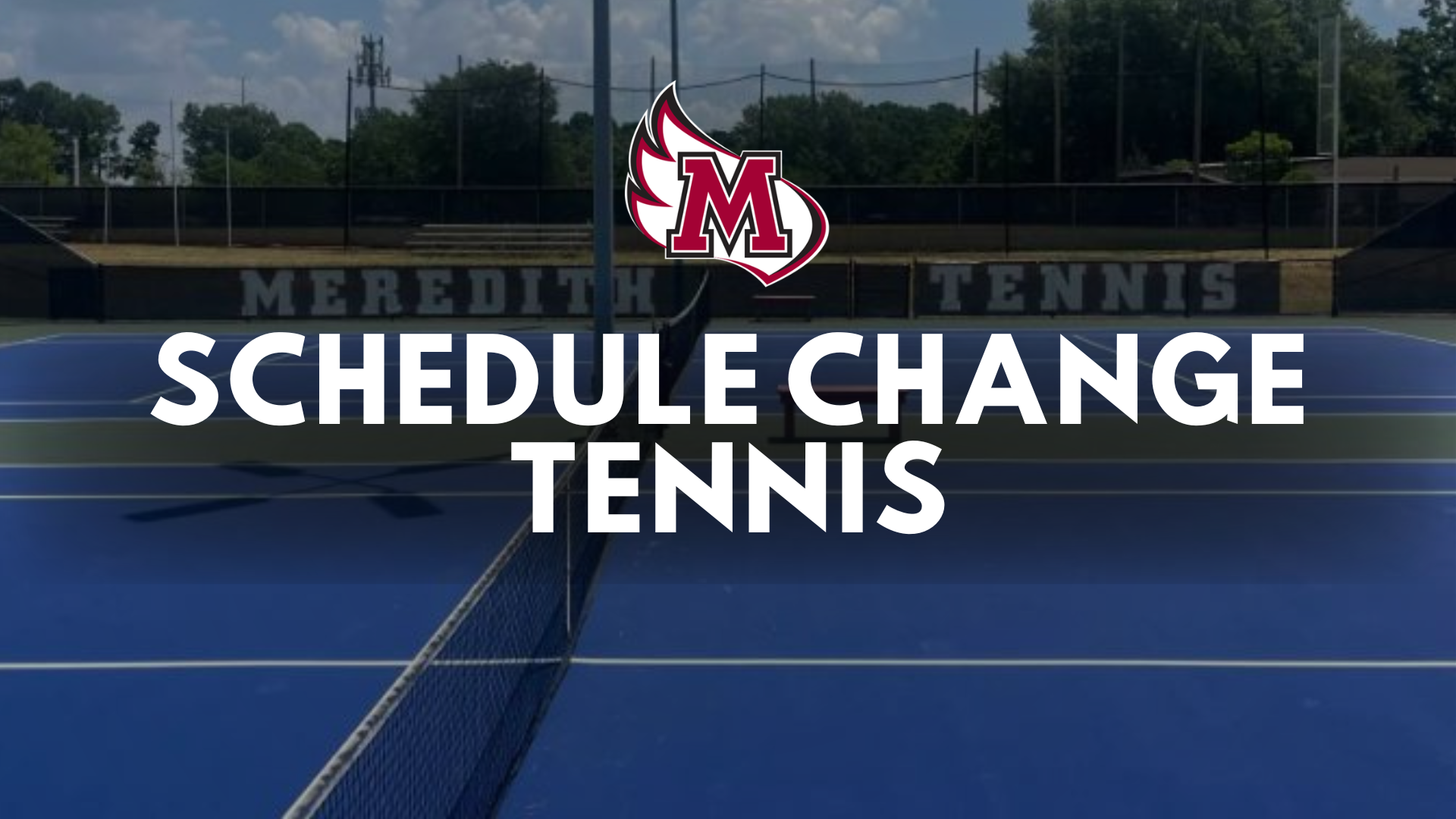 tennis schedule change