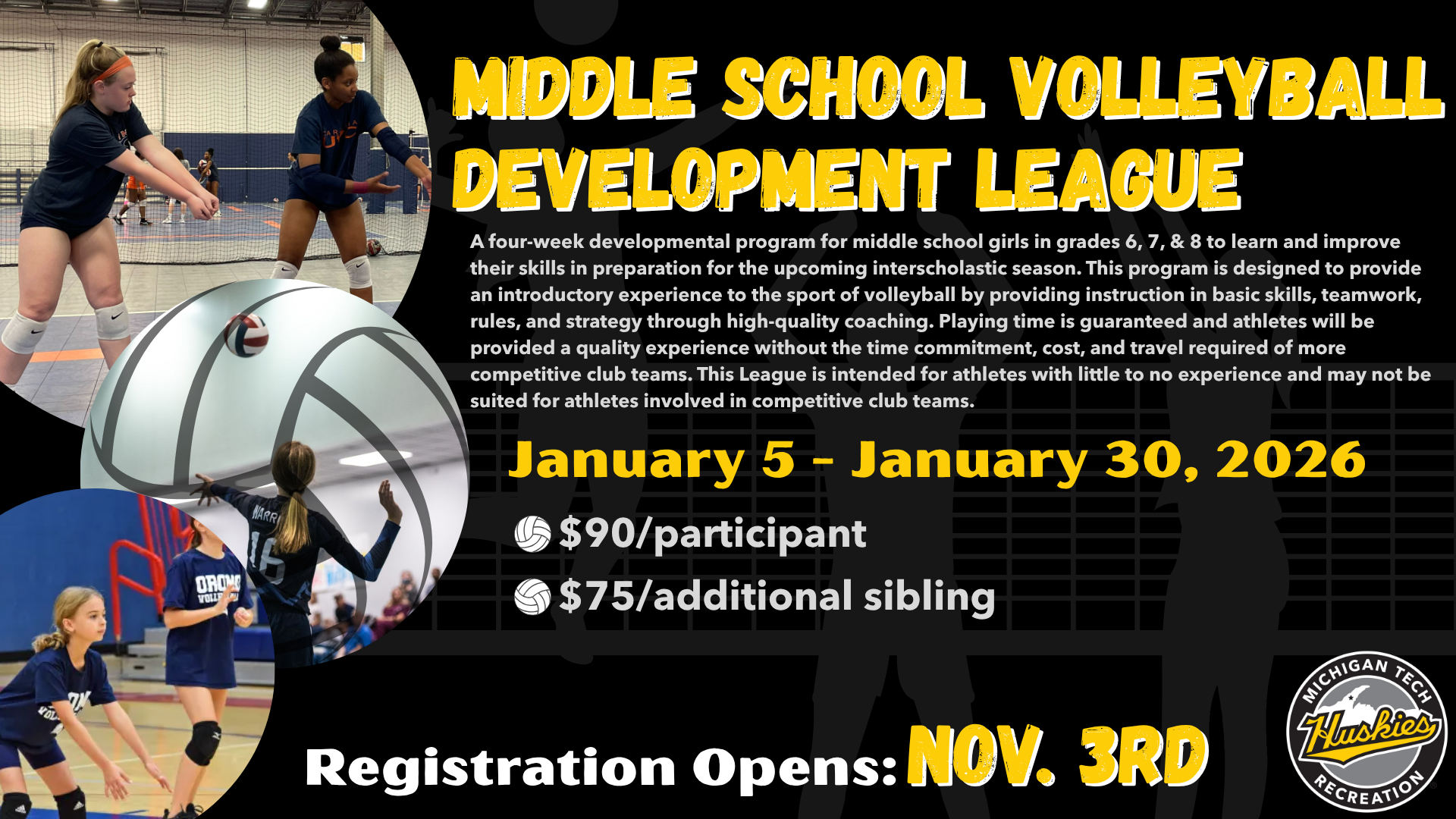 Middle School Volleyball Development League