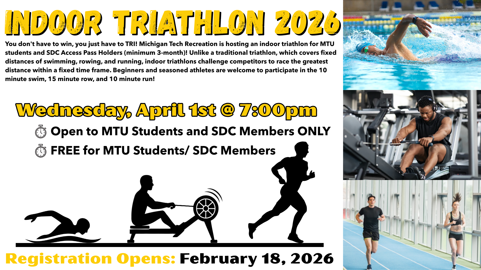 New spring 2026 indoor triathlon 1/26/26 SLIDE