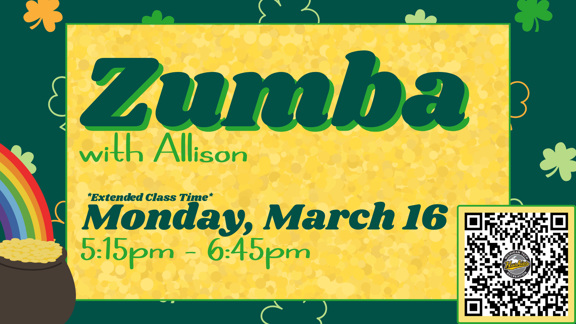 St. Patrick's Day Zumba Spring 2026