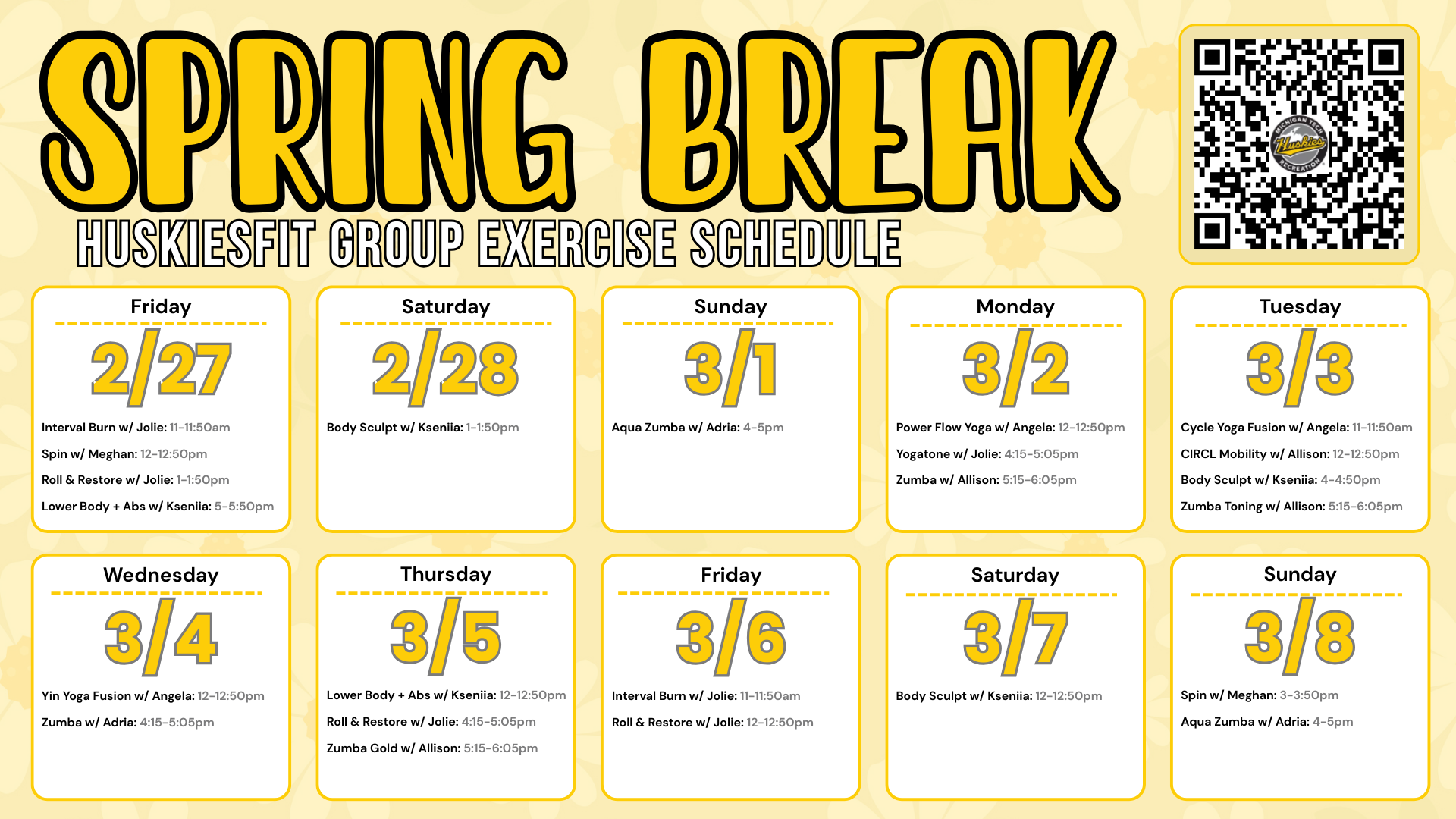 Spring Break 2026 HF Classes