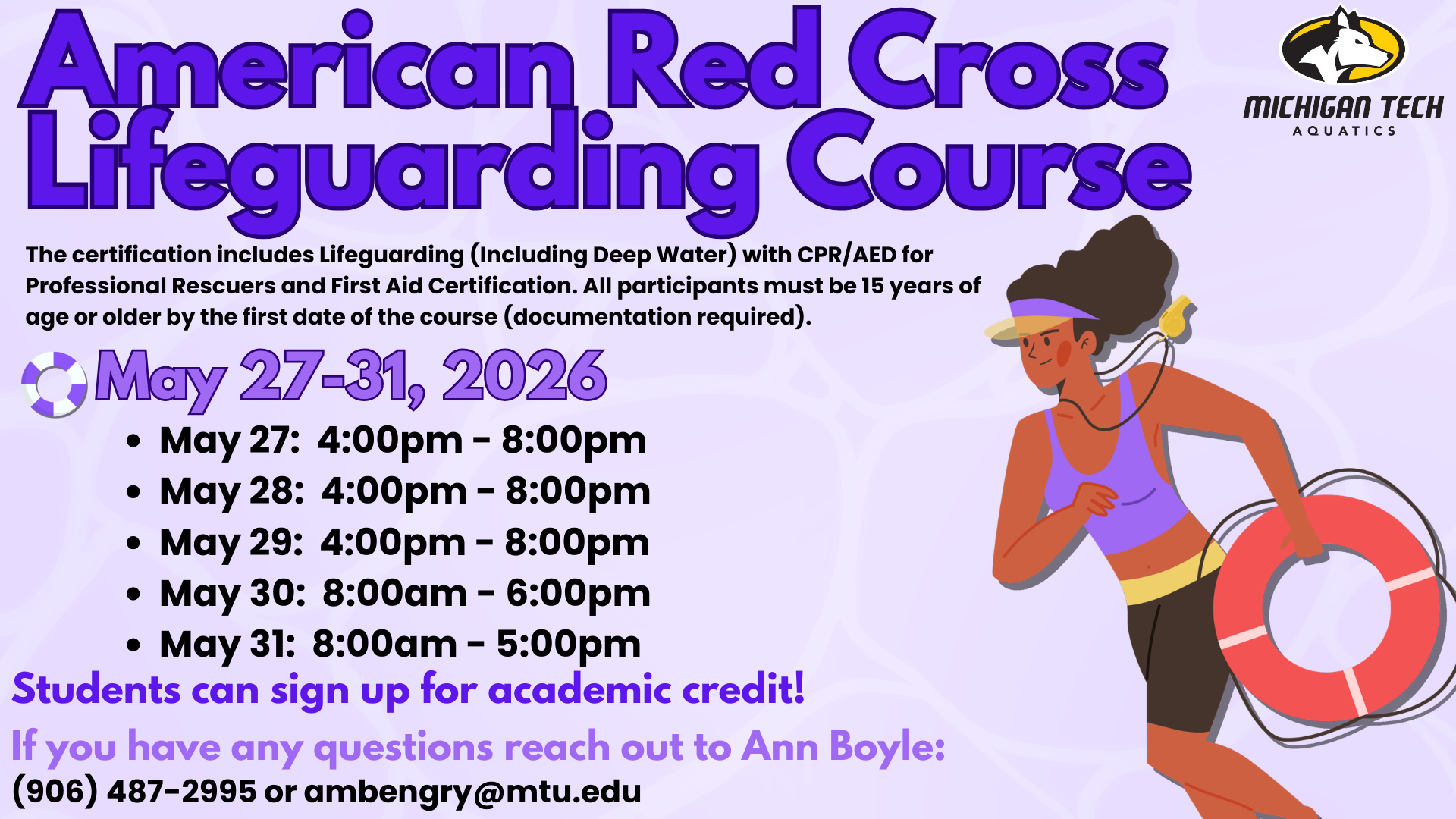 American Red Cross Lifeguarding Course May 2026