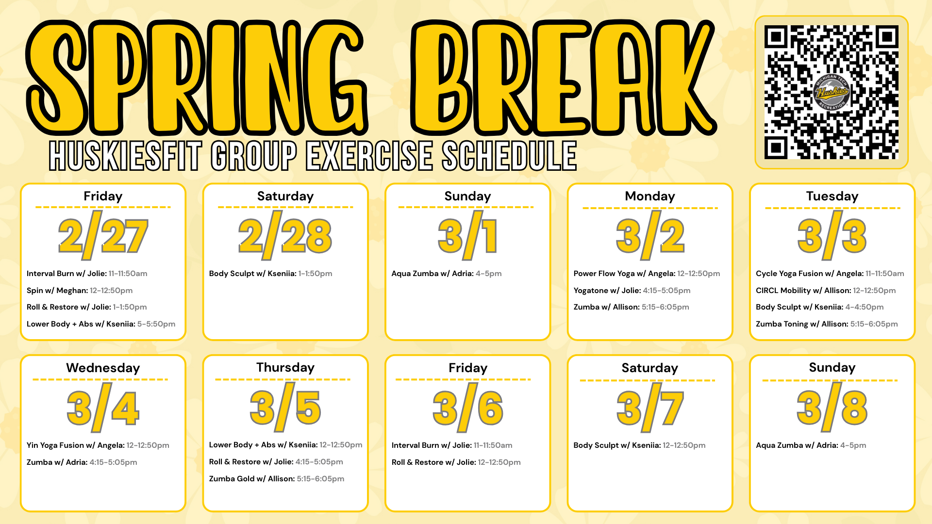 Spring Break 2026 HF Classes 2