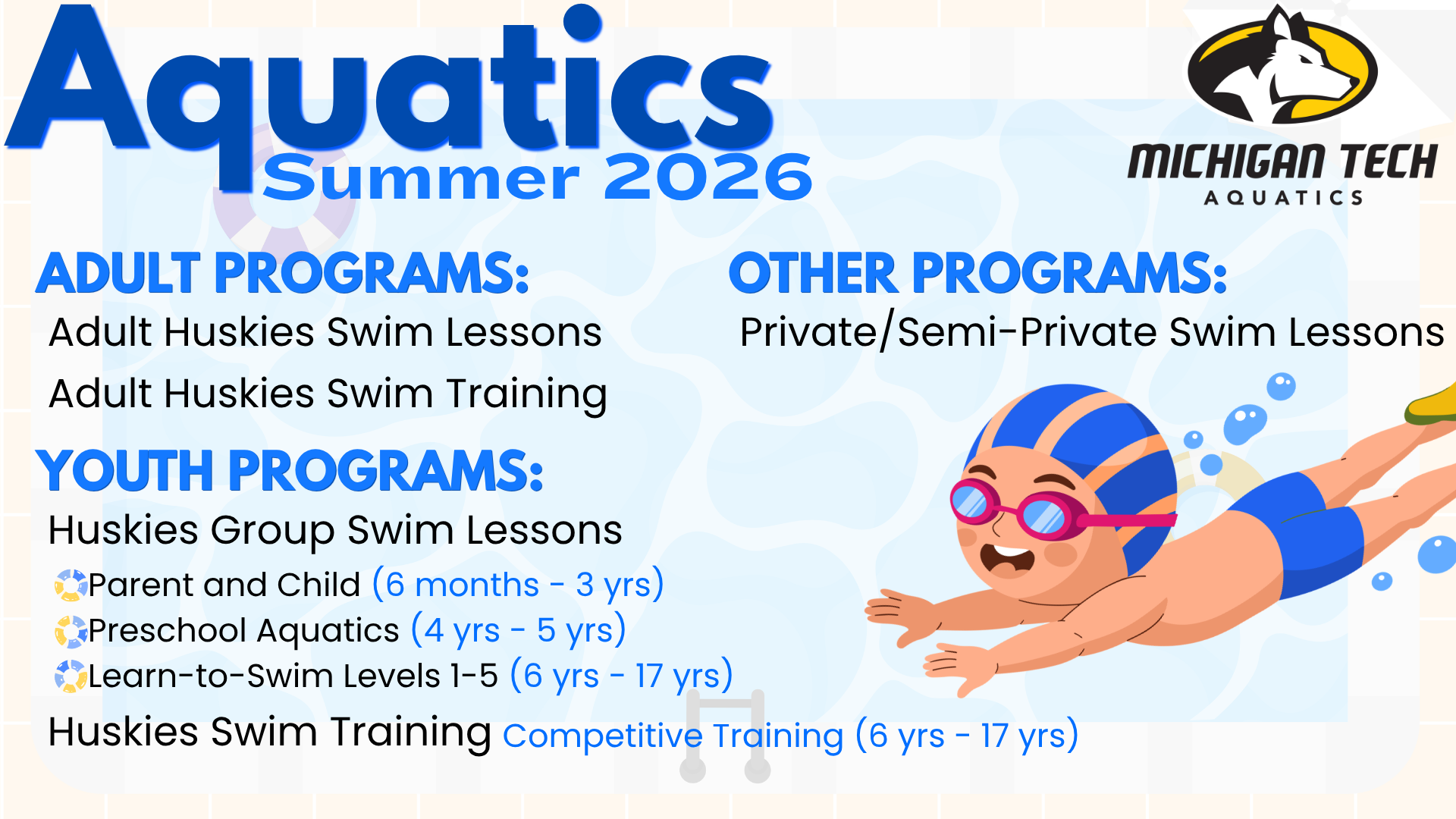 Summer Aquatics 2026 Session Slide