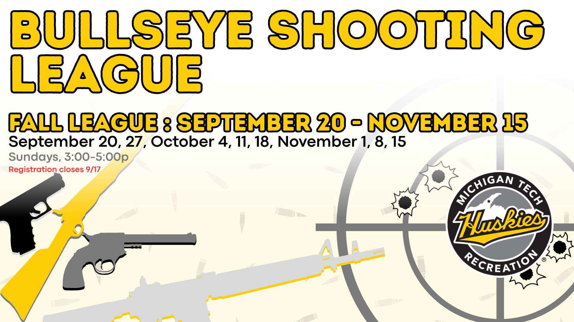 Fall 2026: Bullseye Shooting League